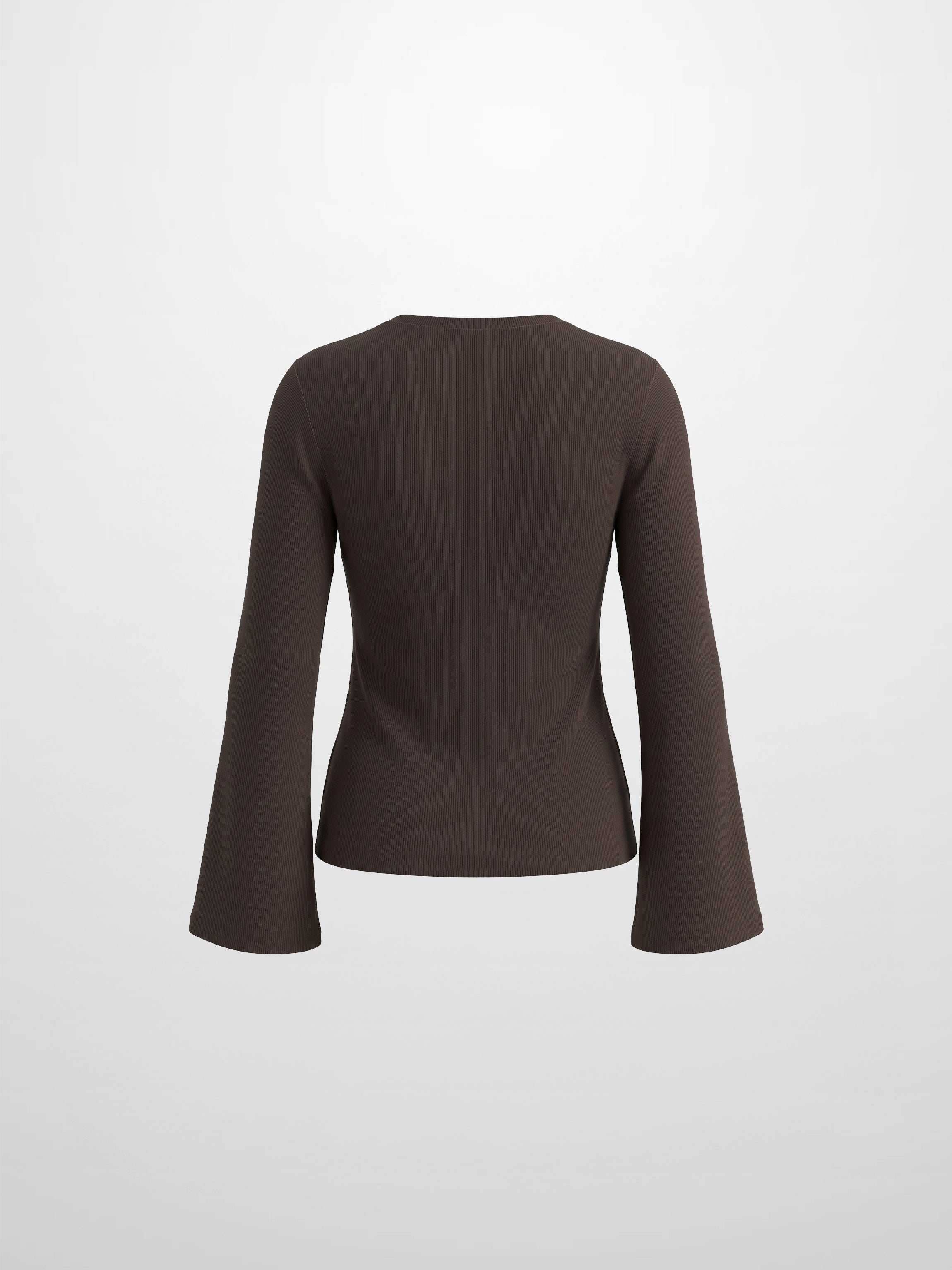 Bell Sleeve Sweater - Brown