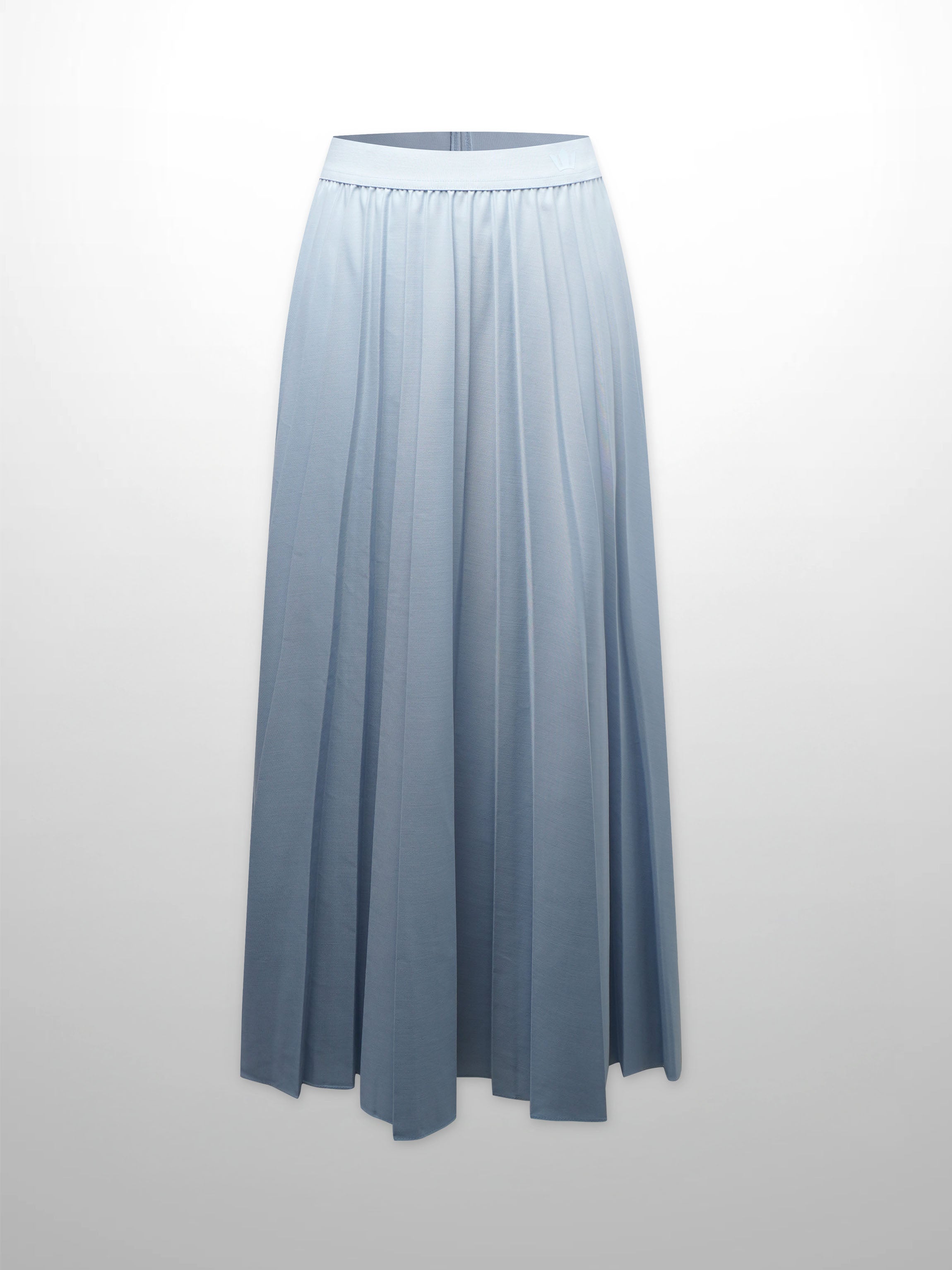 PLEATED SKIRT 37"-POWDER BLUE