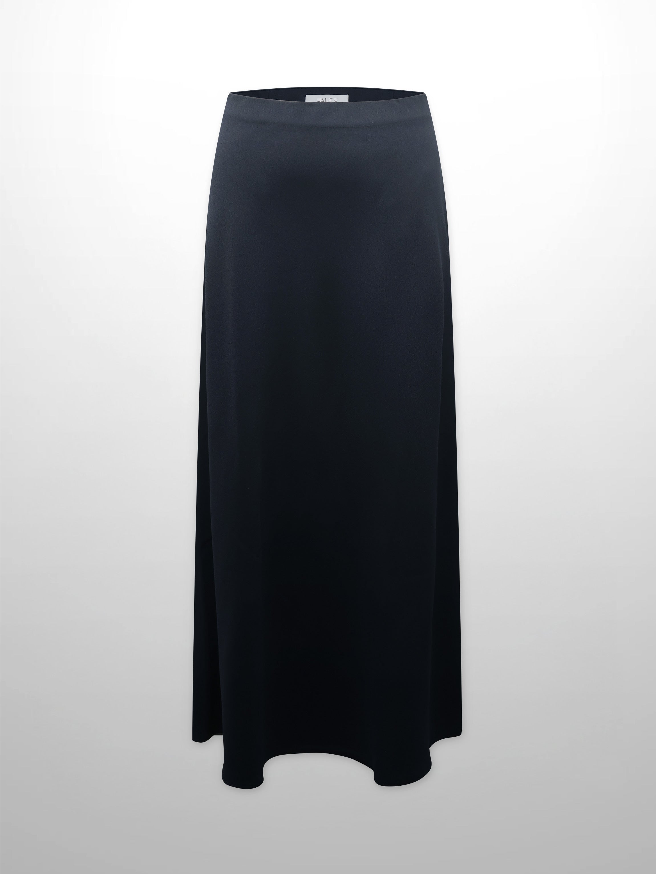 Crepe Slip Skirt-Navy