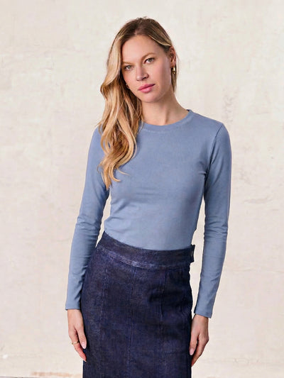 CLASSIC TEE LONG SLEEVE-POWDER BLUE
