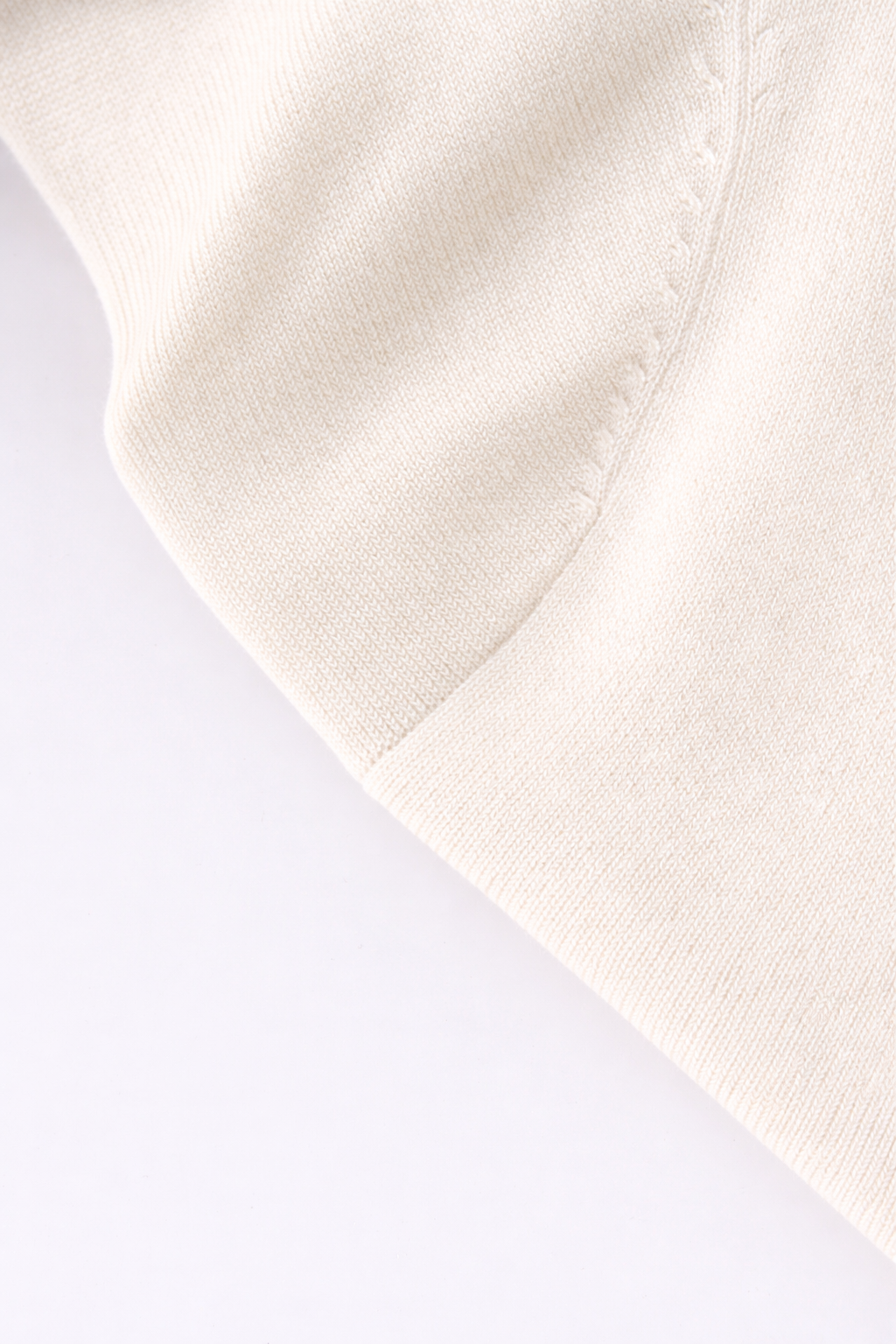 Basic Crew Sweater 3Q-Cream