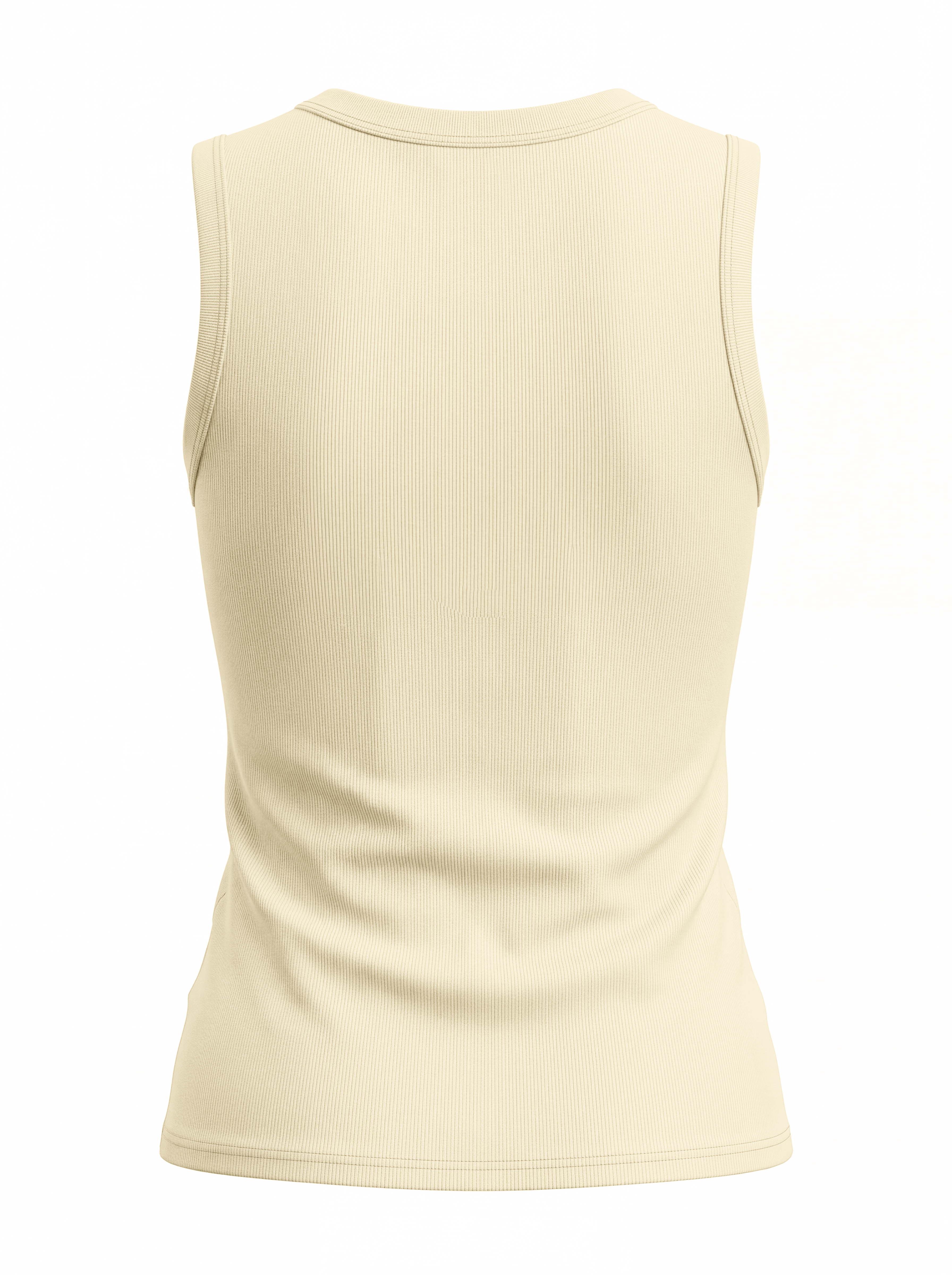 Sleeveless Basic Tee-Yellow