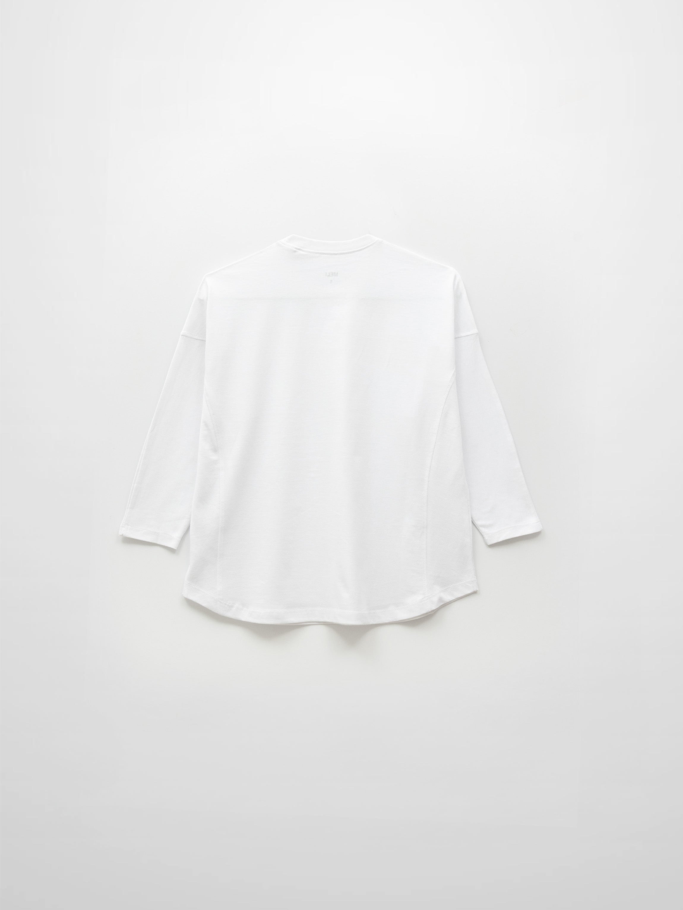 Side Seam Boxy Tee-White