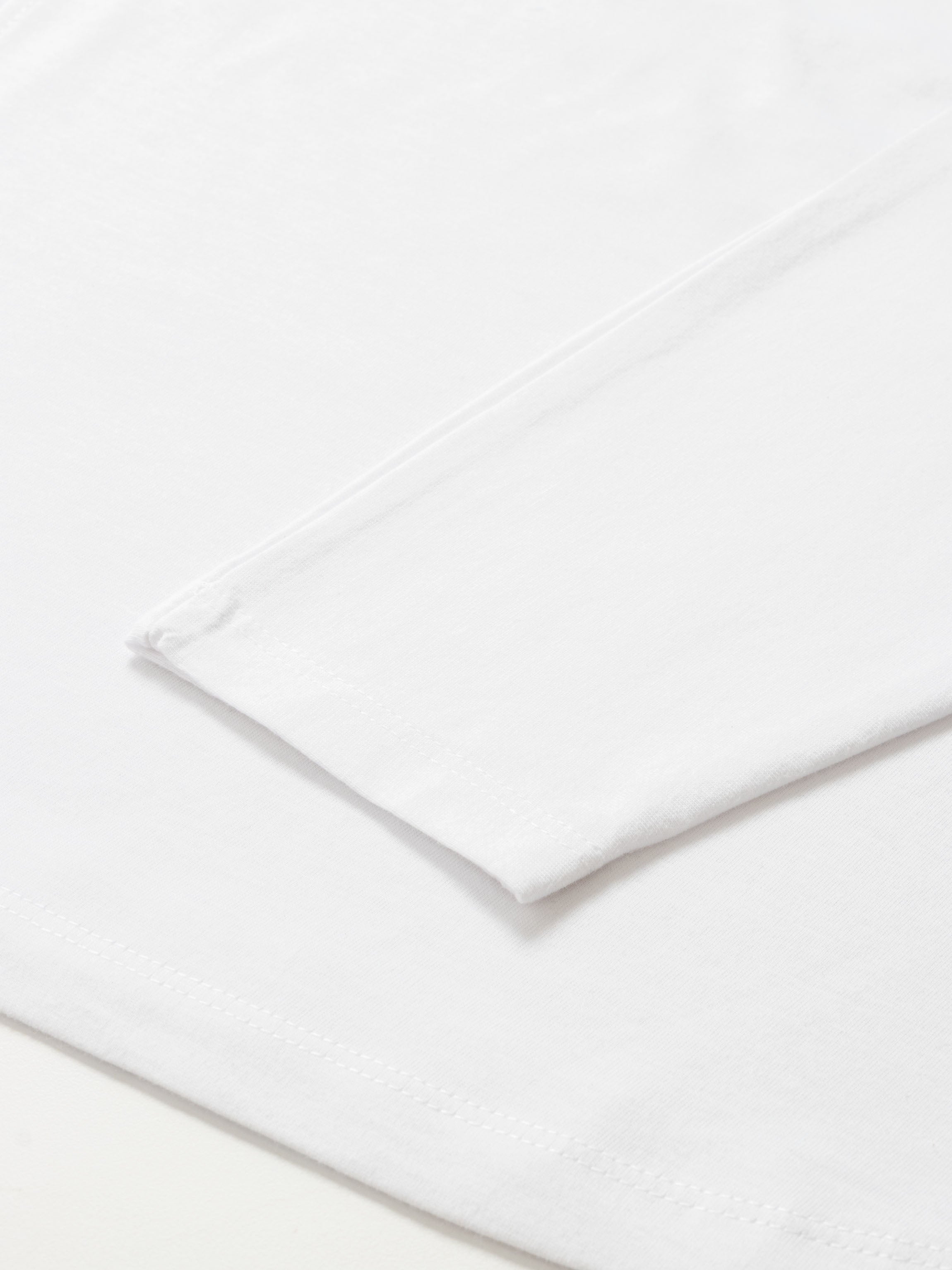 Side Seam Boxy Tee-White