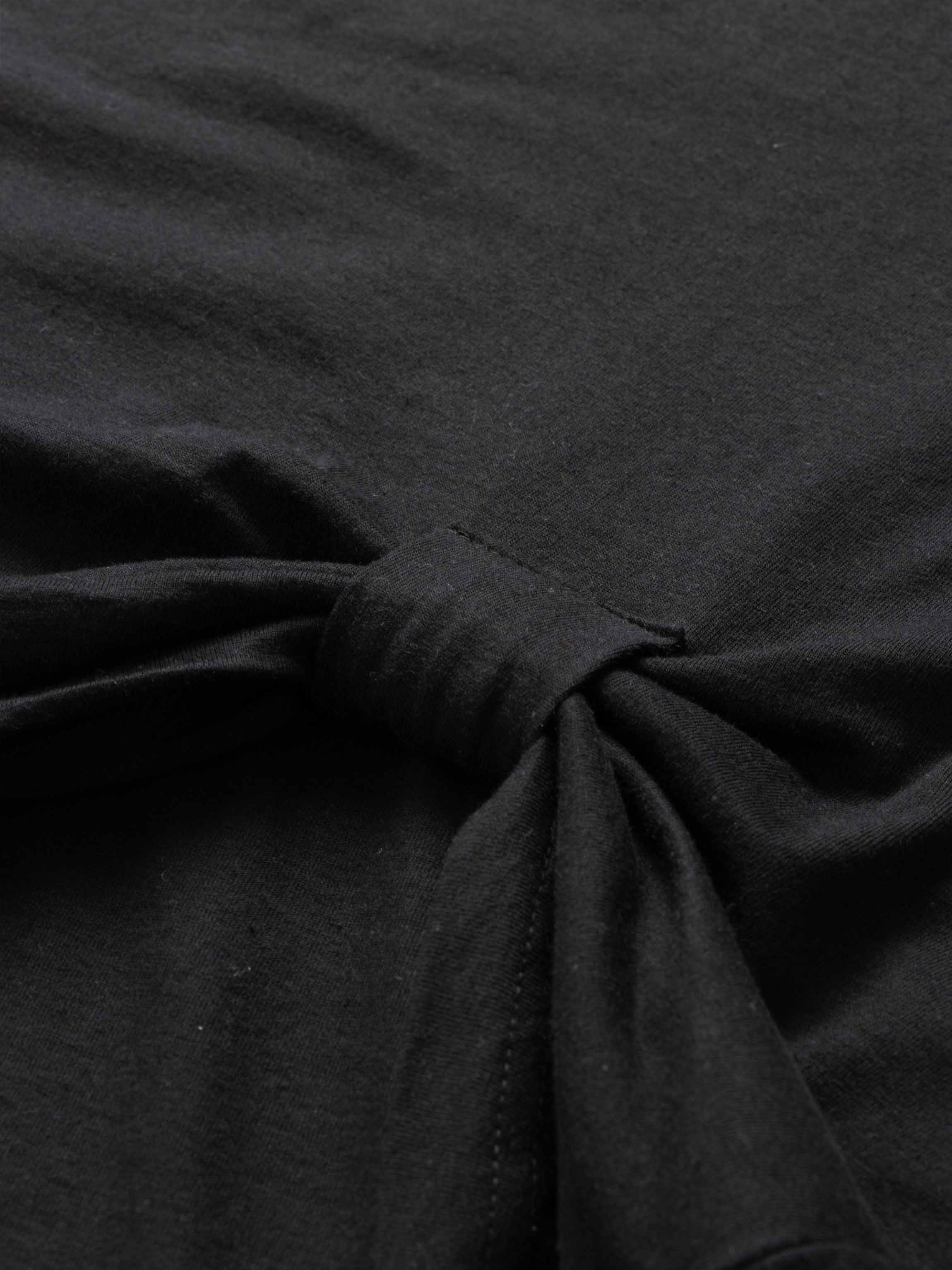Side Knot Tee-Black