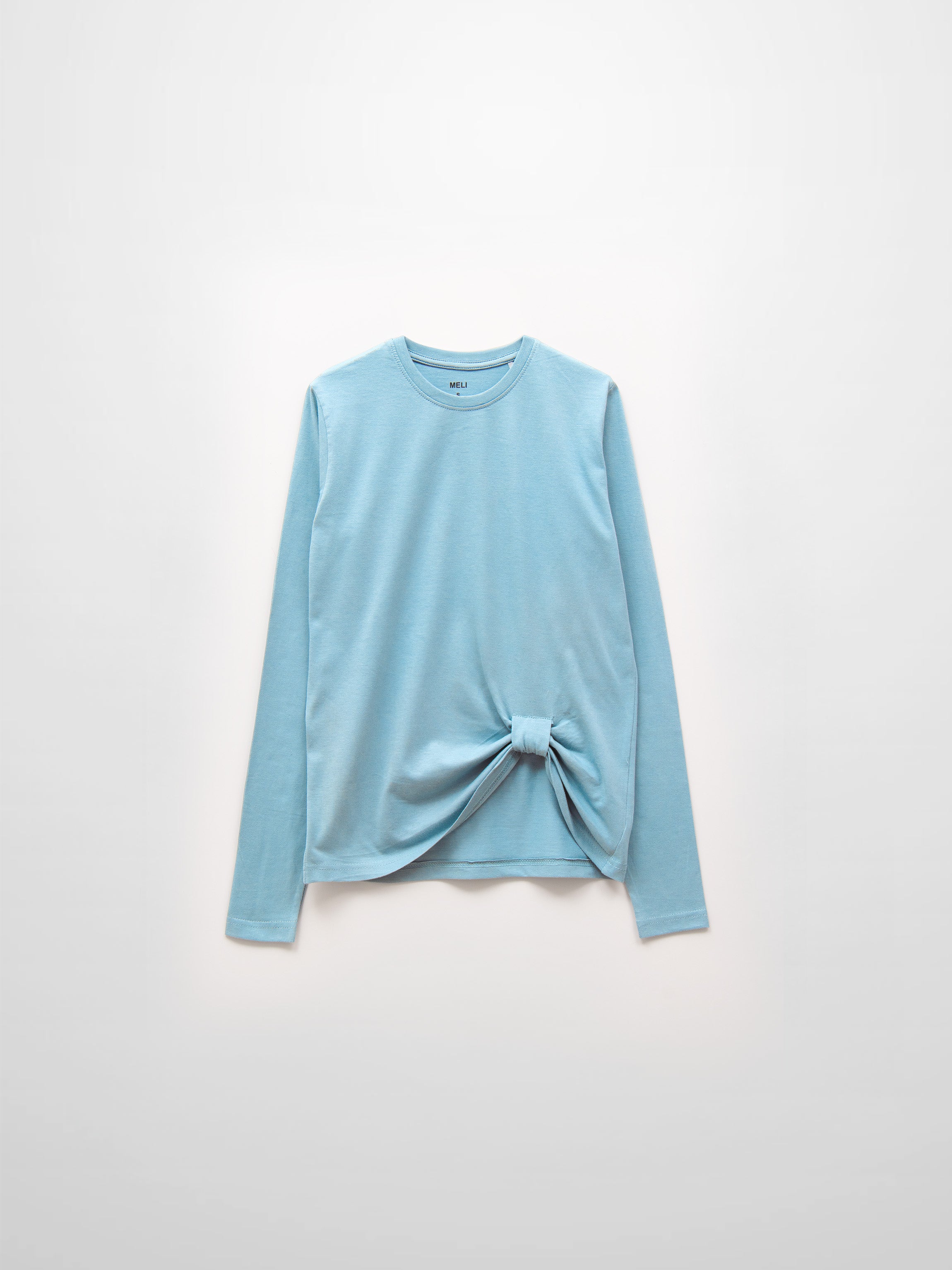 Side Knot Tee-Light Blue