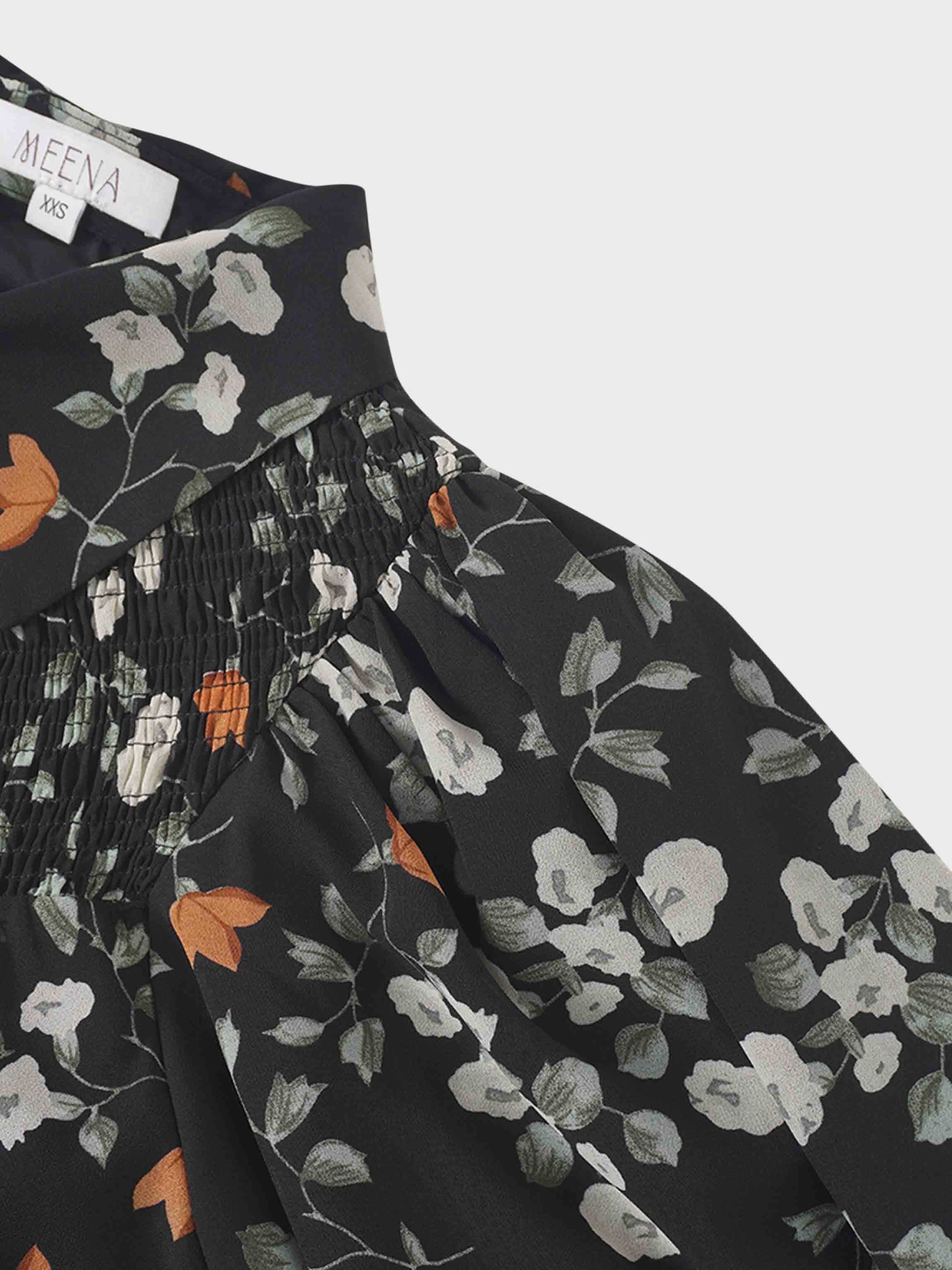 Smocked Blouse-Poppy Floral