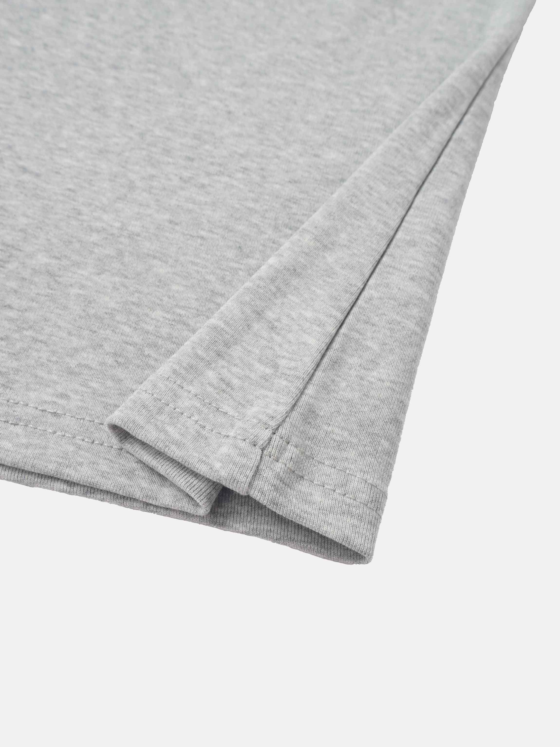 Sleeveless Basic Tee-Heathered Grey