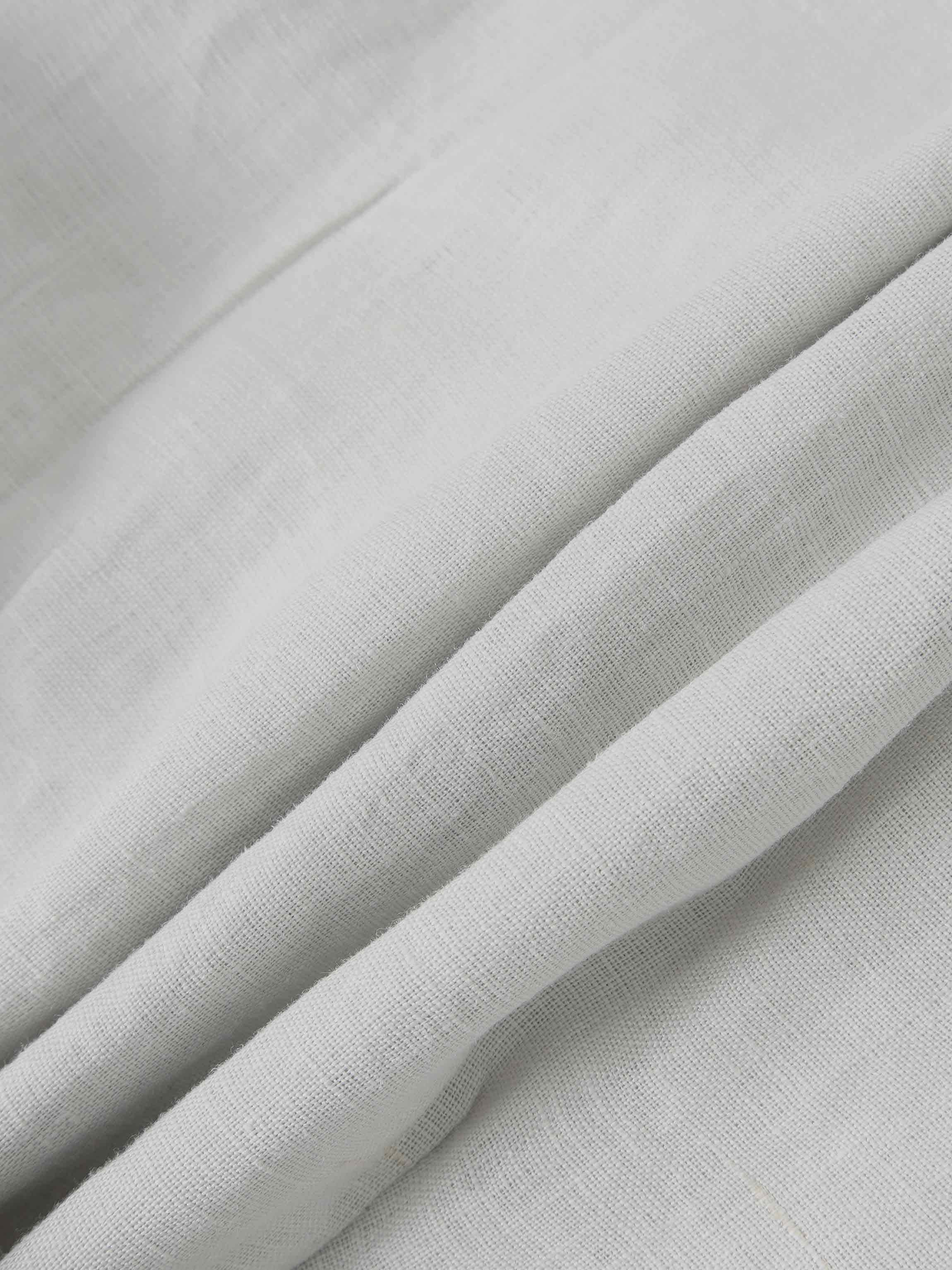 Crossover Linen Top-Grey