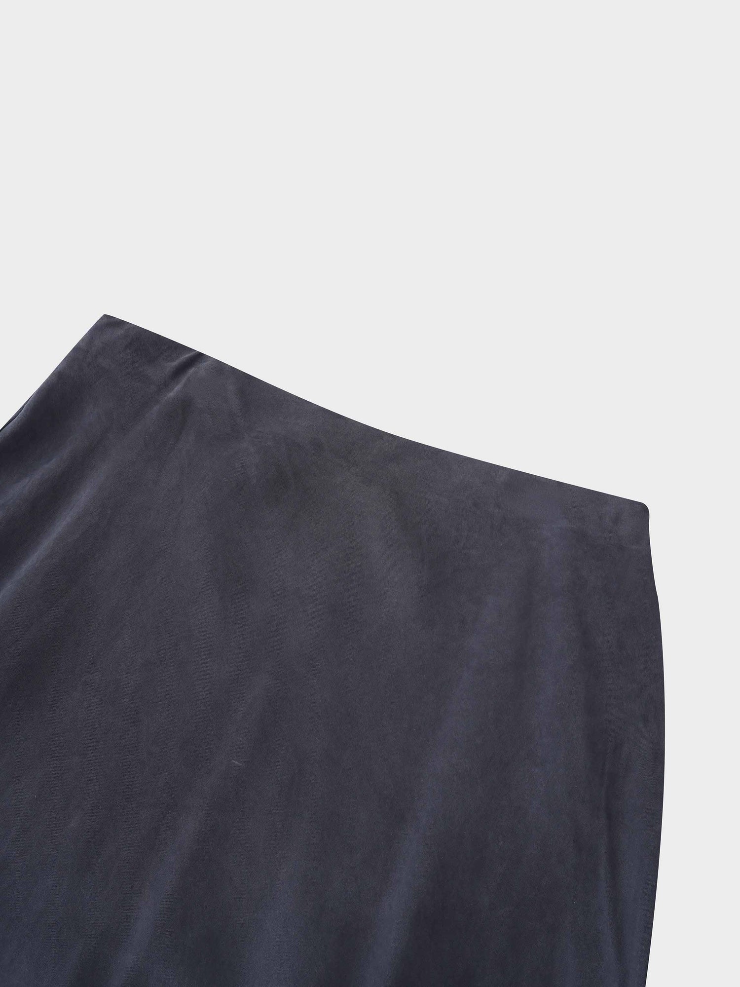 Cupro Slip Skirt-Black