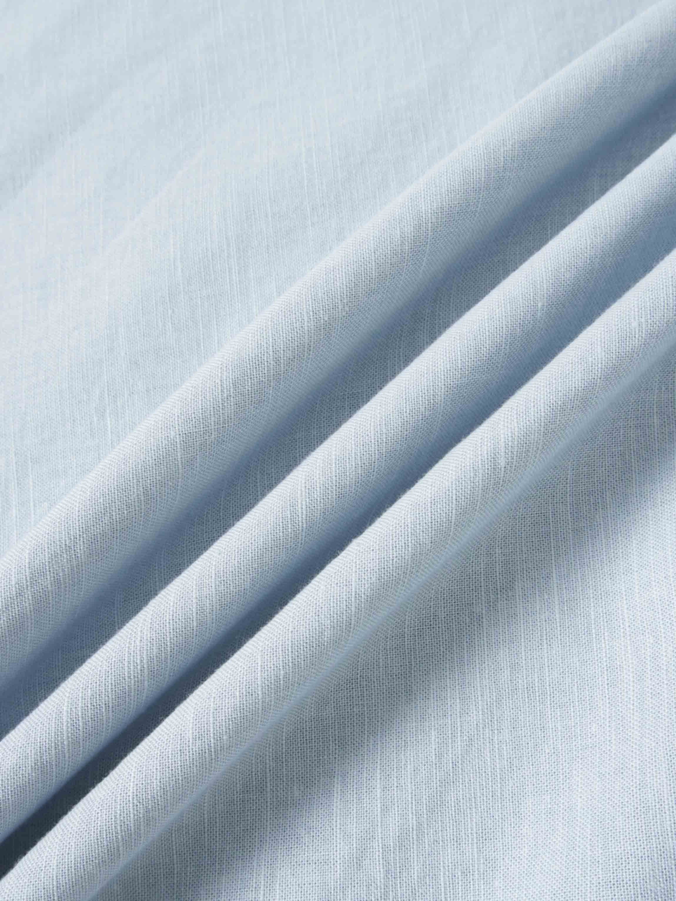 Crochet Trim Skirt-Light Blue