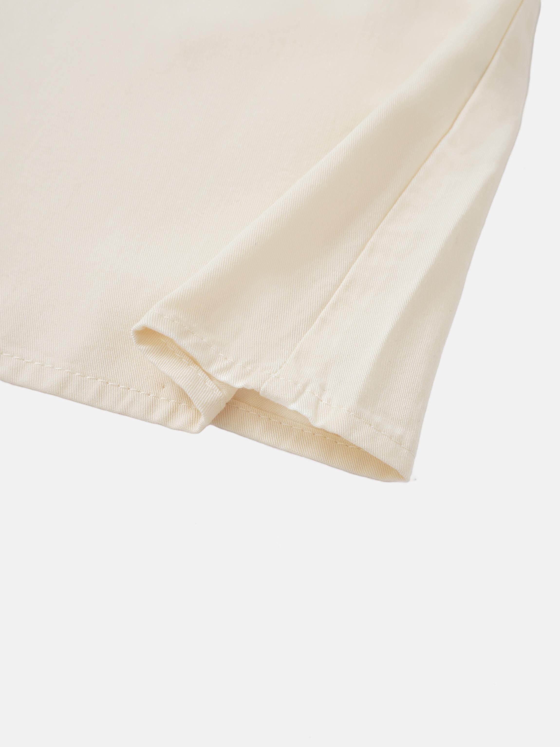Velvet Trim Blouse - Cream