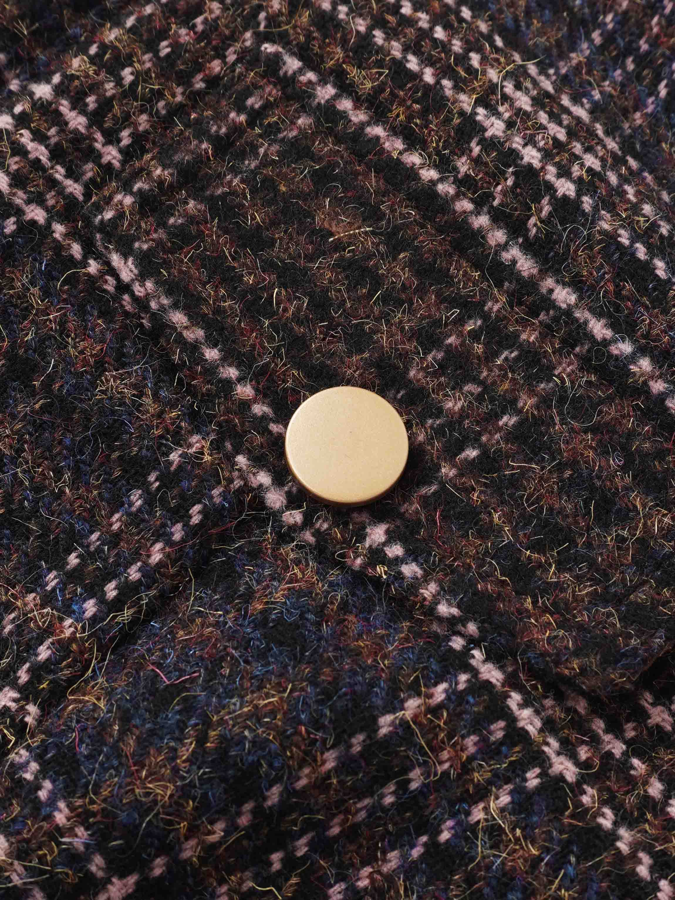 Plaid Crop Bomber Jacket - Pink Plaid