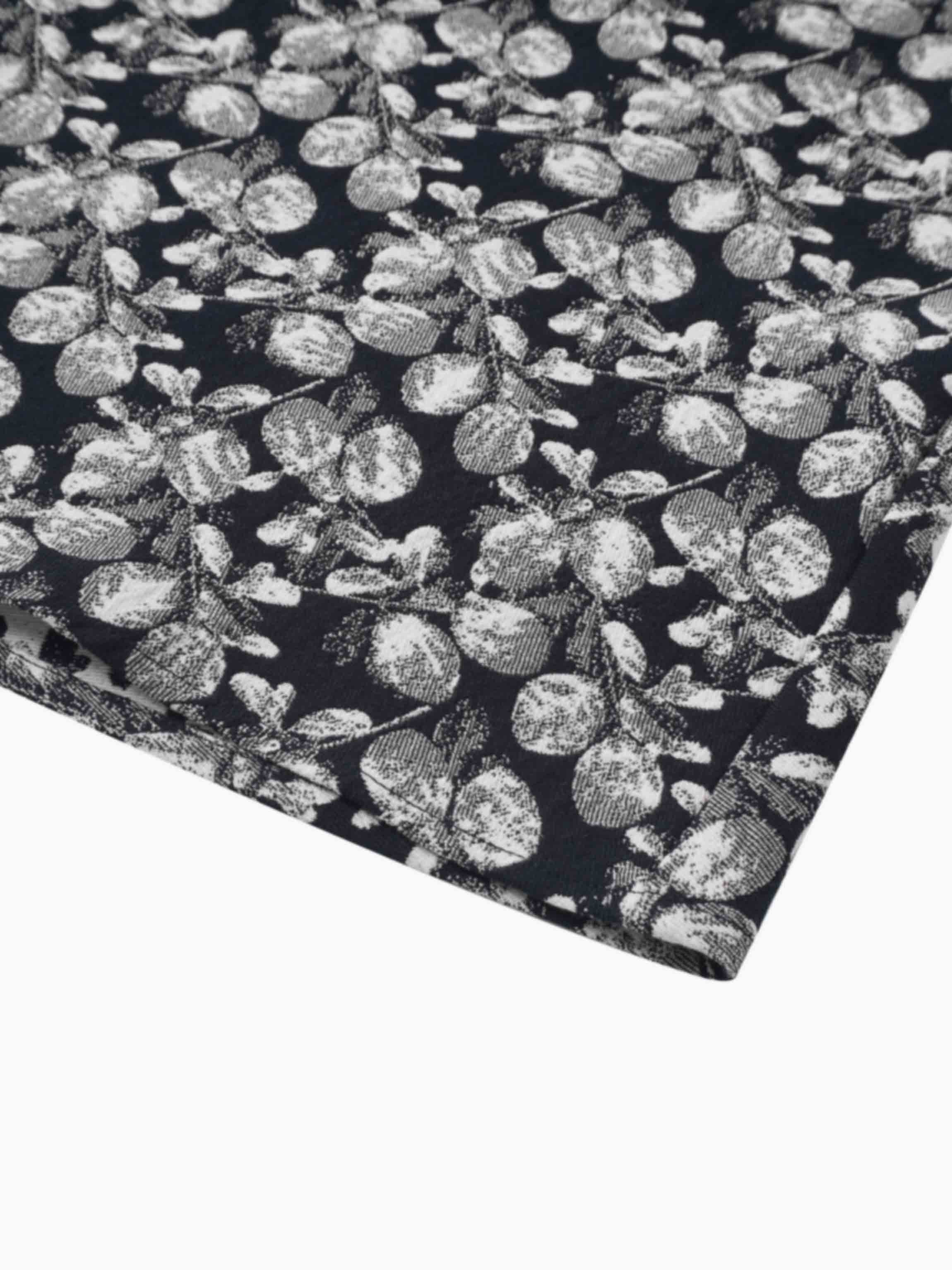 The Olivia Skirt-Black/White Floral