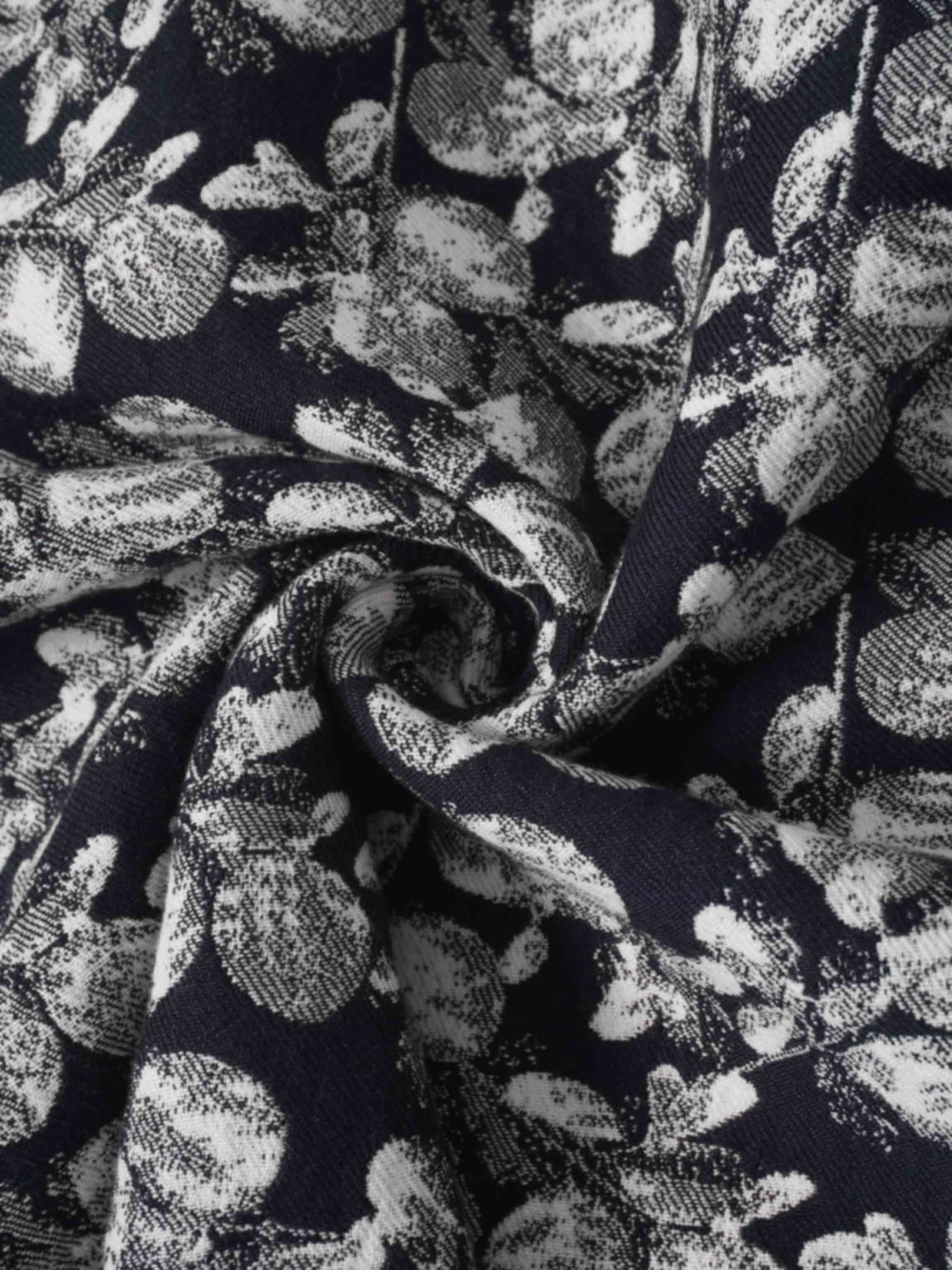 The Olivia Skirt-Black/White Floral