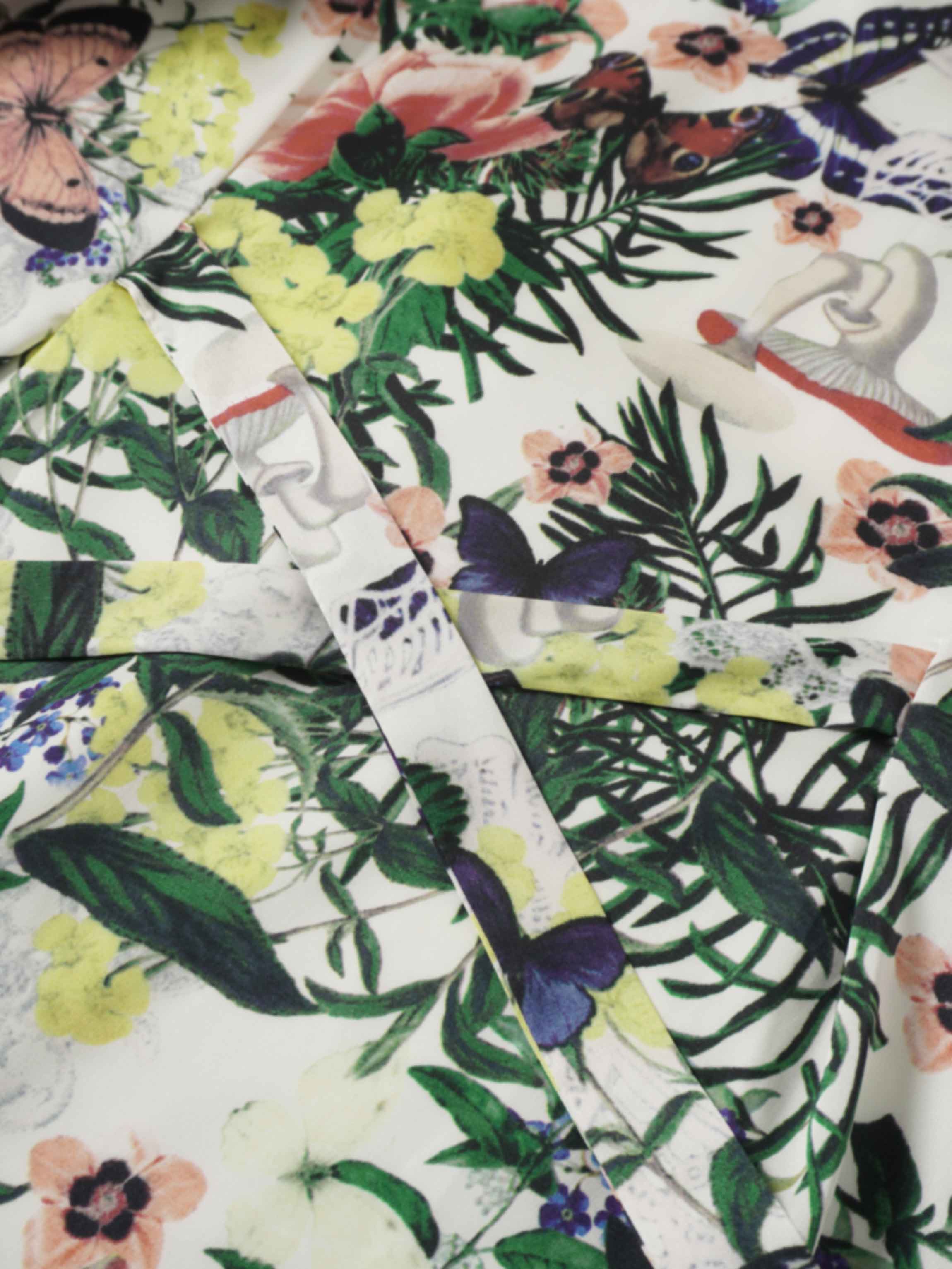 High Low Belted Dress-Garden