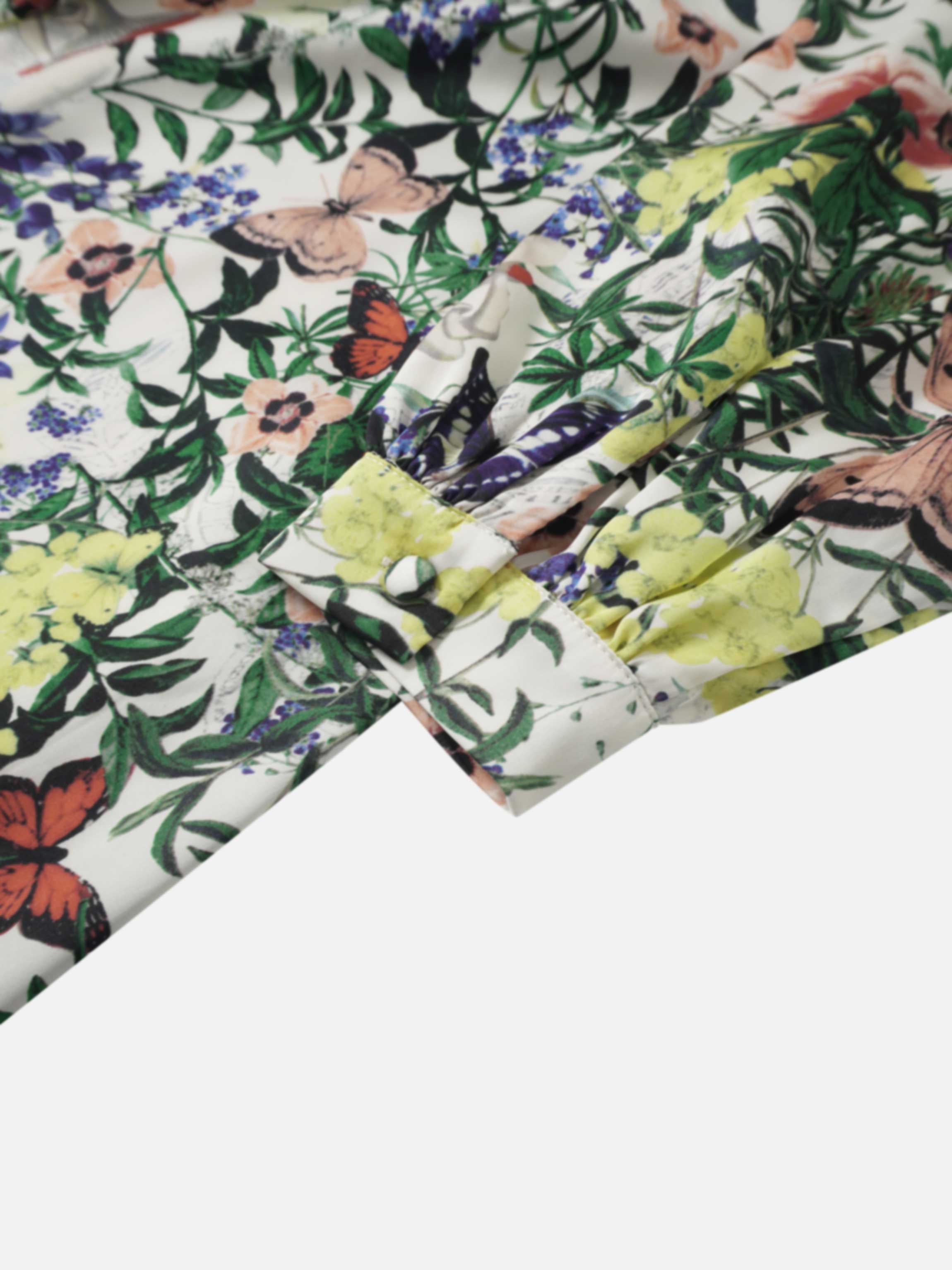 High Low Belted Dress-Garden