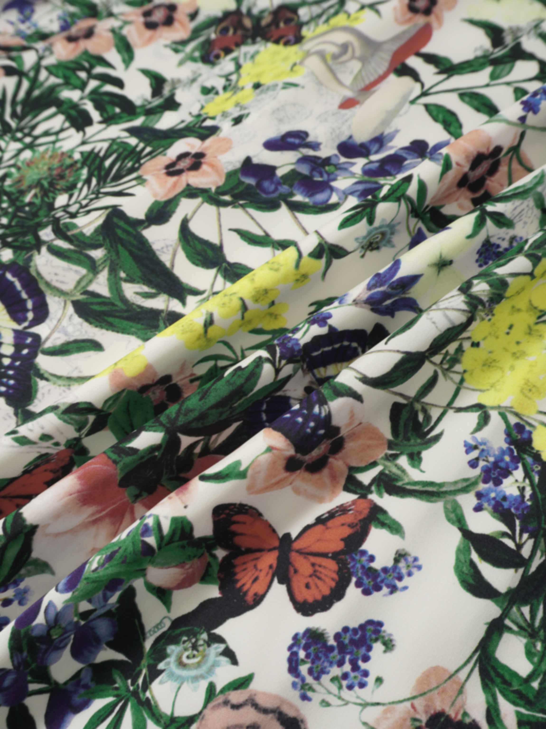 High Low Belted Dress-Garden