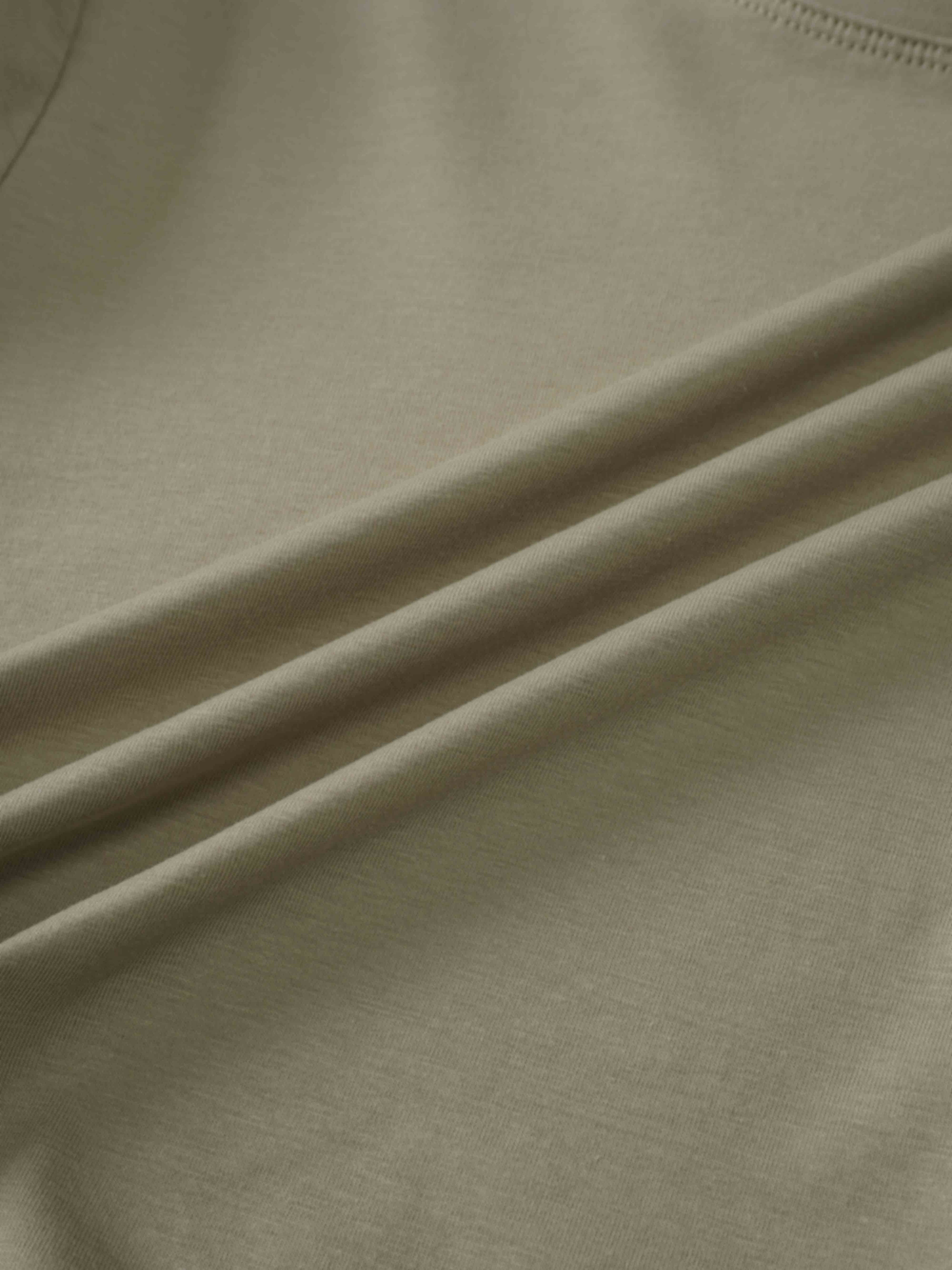 Side Tie T-Shirt-Olive Green