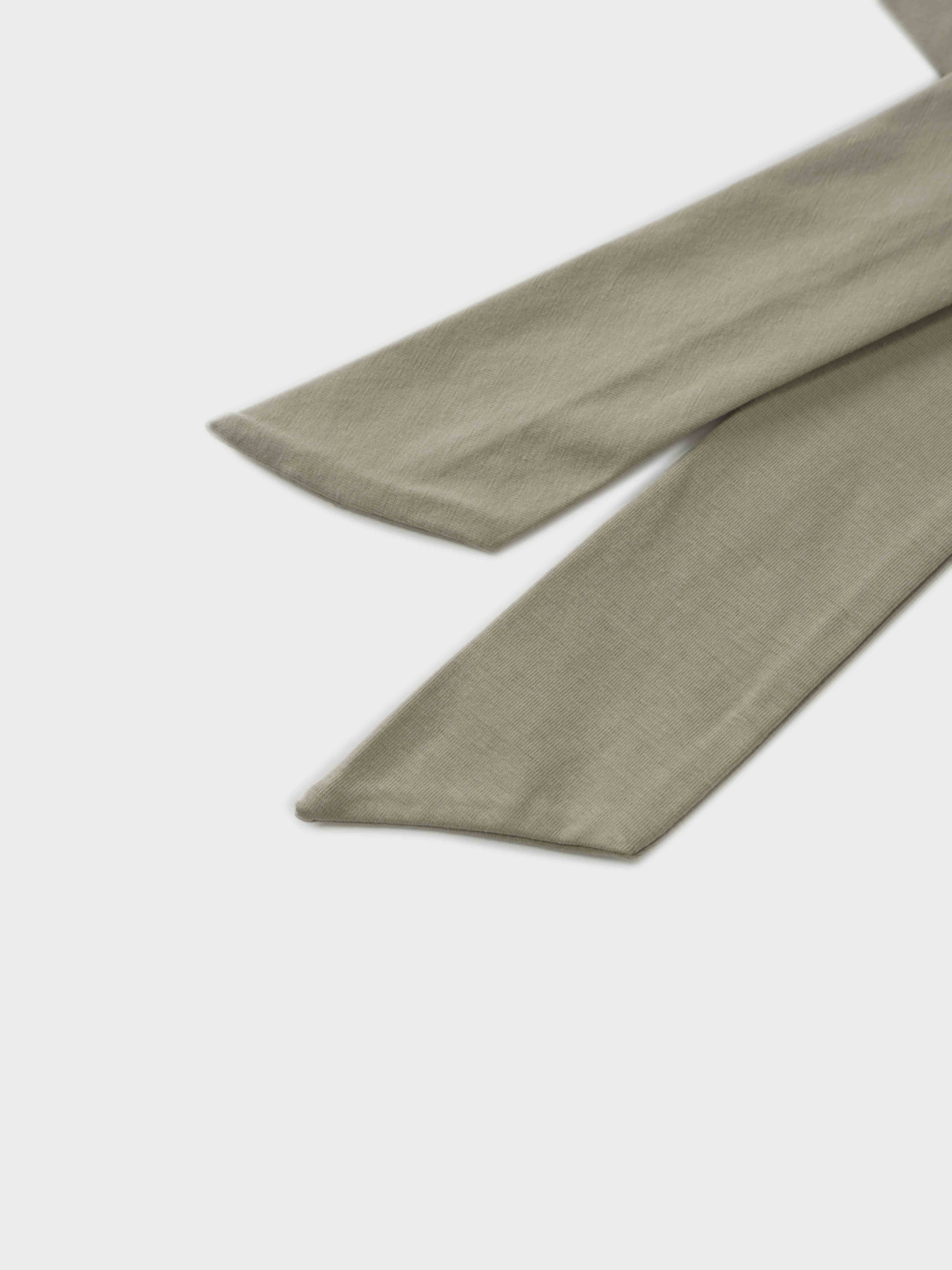 Side Tie T-Shirt-Olive Green