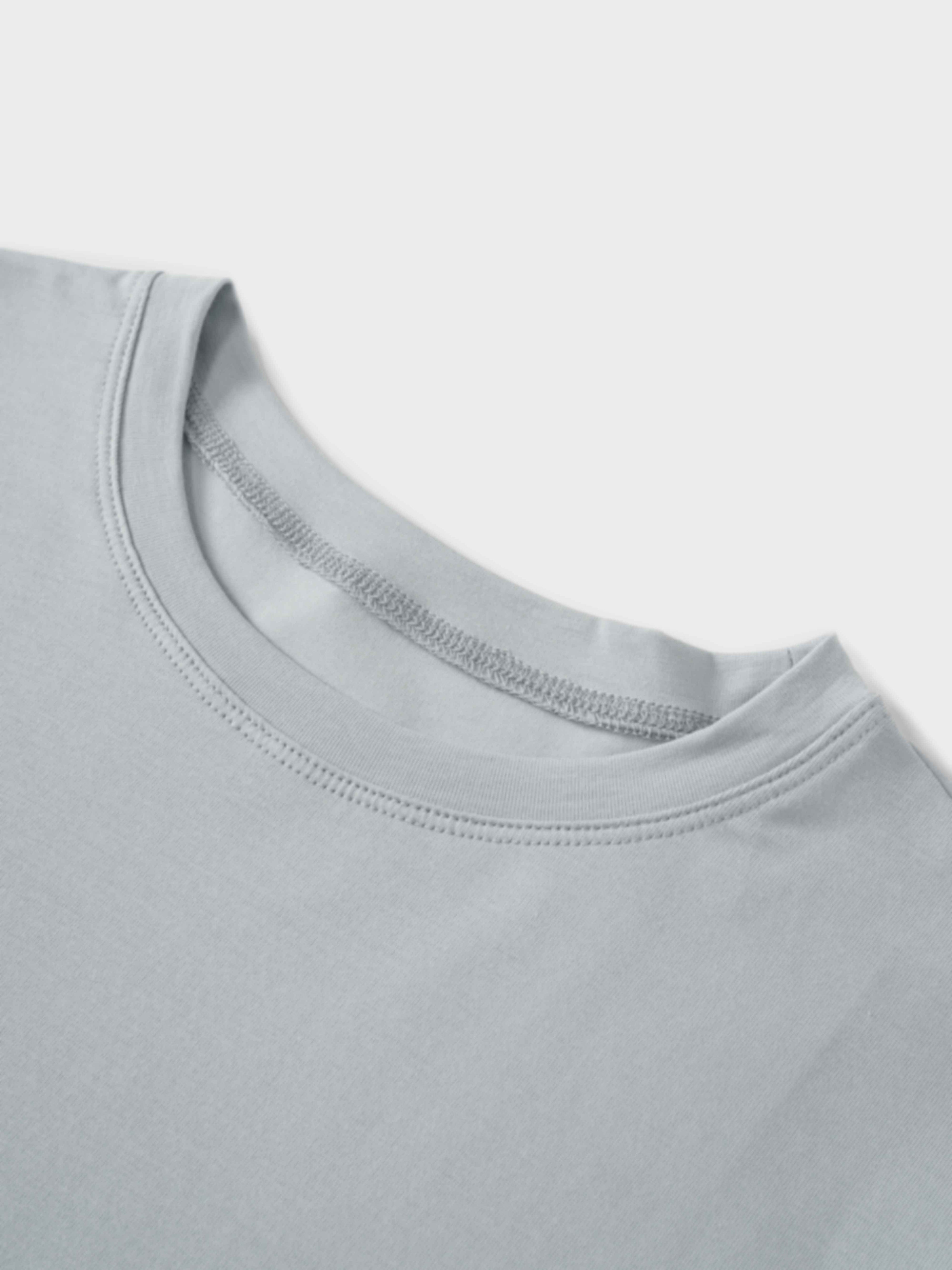 Side Tie T-Shirt-Blue