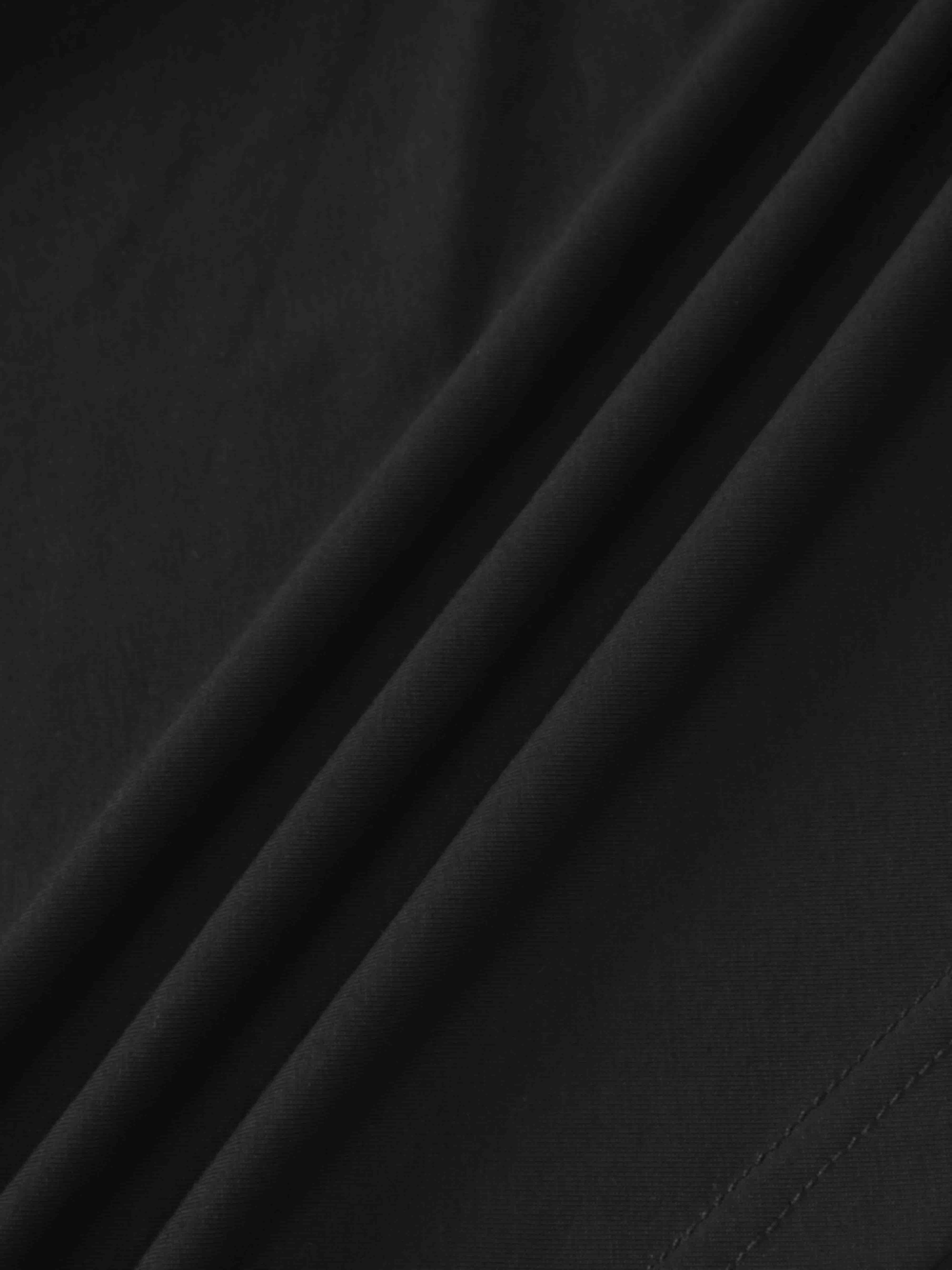 Side Tie T-Shirt-Black