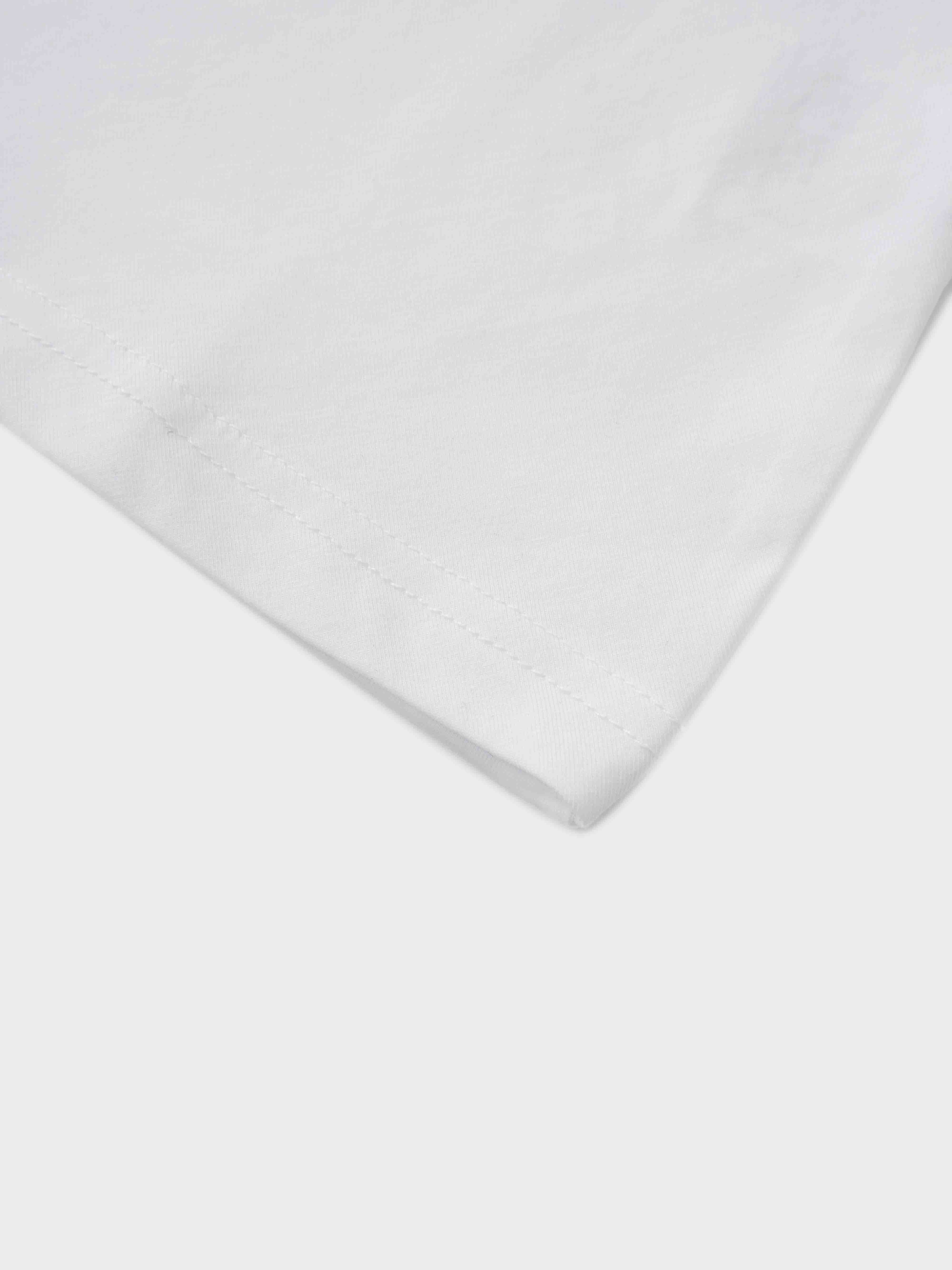 Side Tie T-Shirt-White