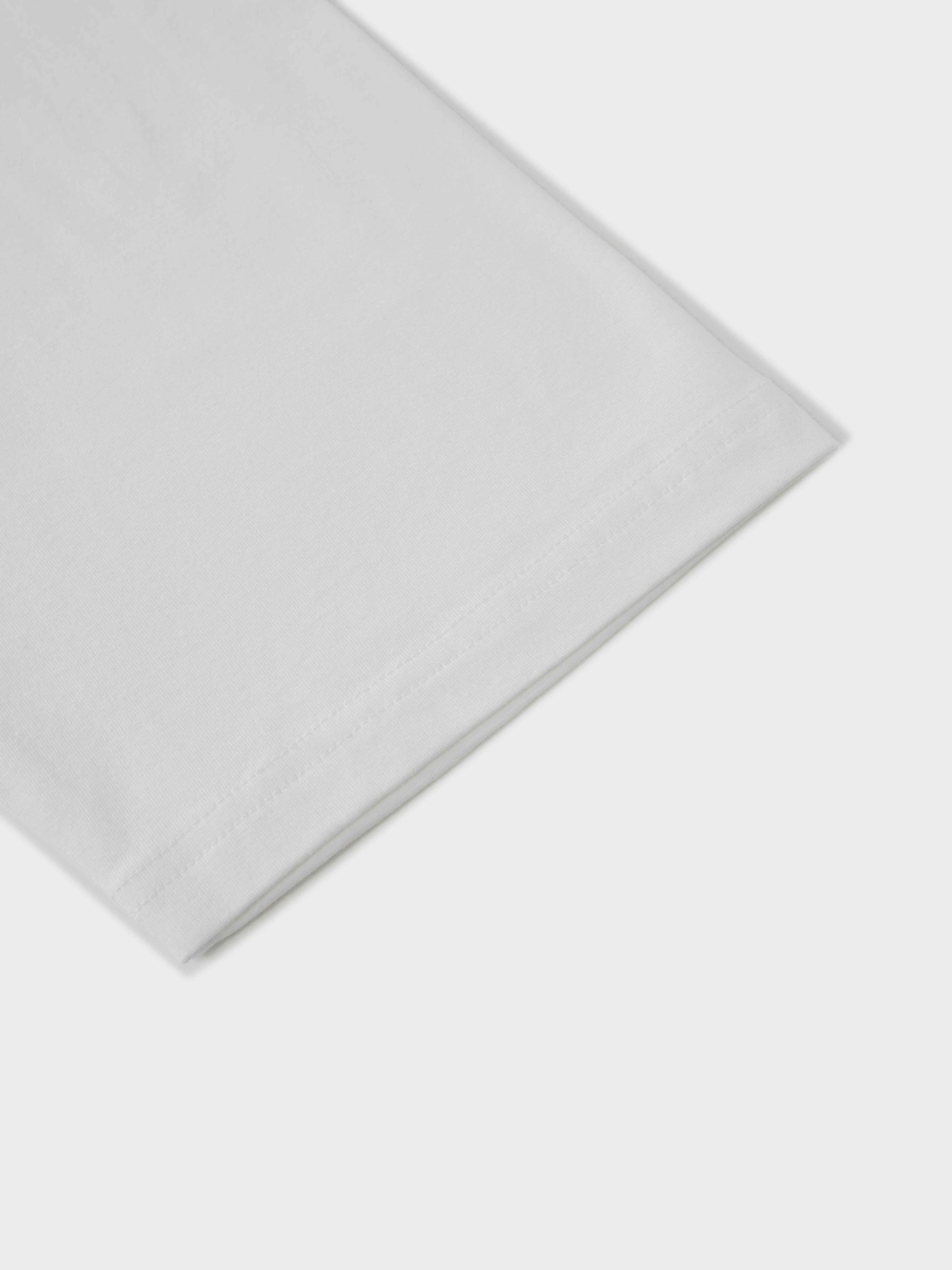 Wide Sleeve Tee-White