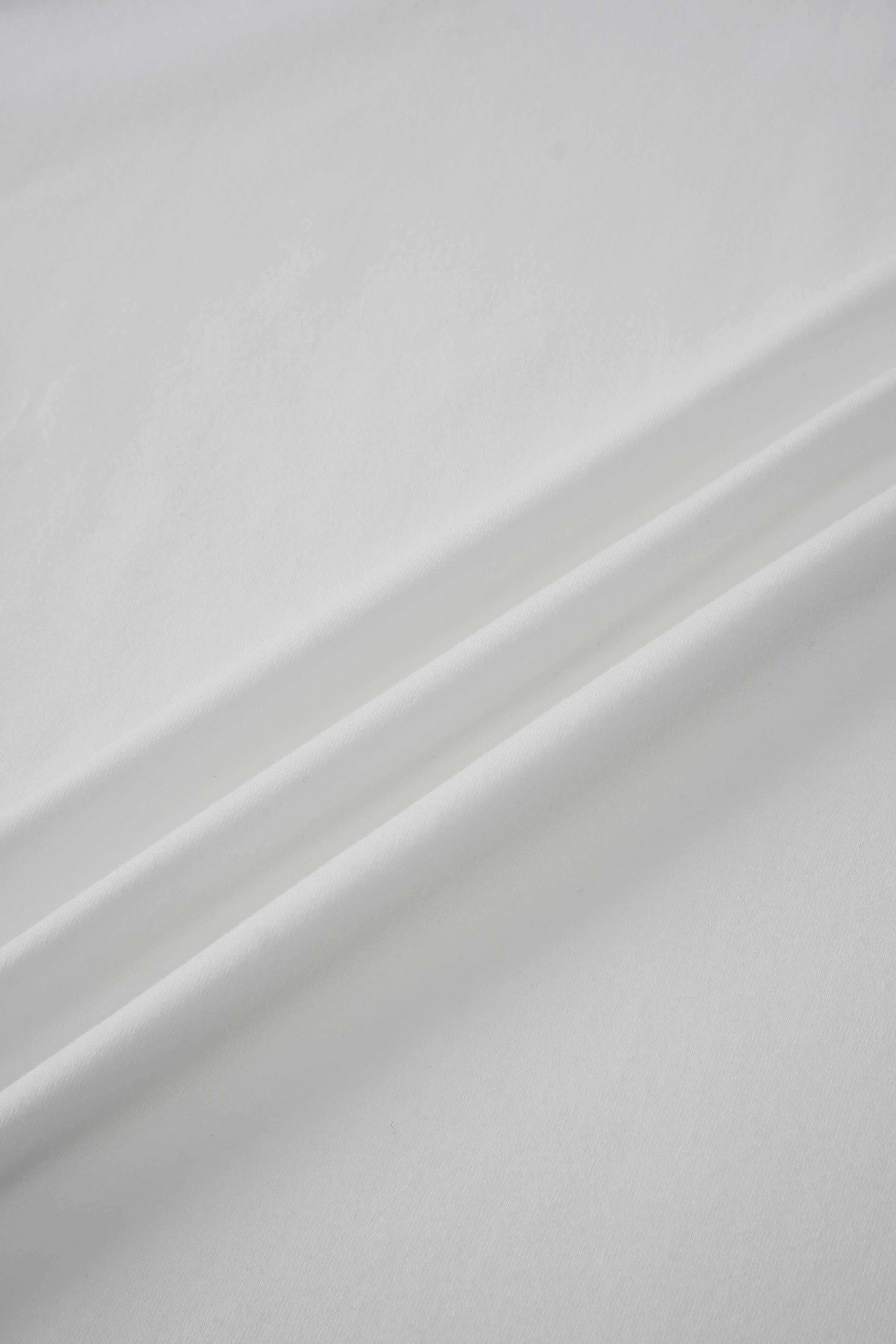 Wide Sleeve Tee-White