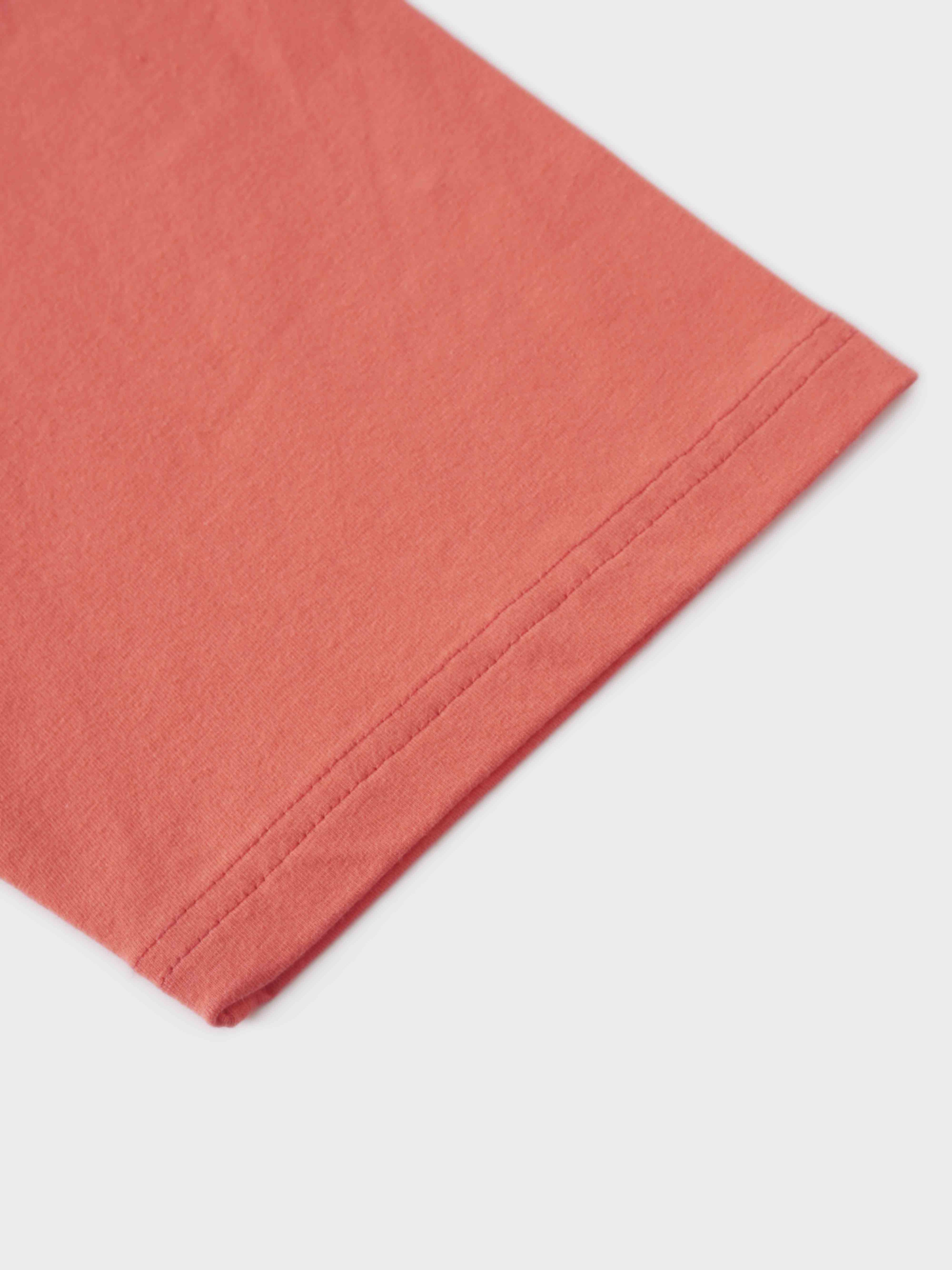 Wide Sleeve Tee-Coral