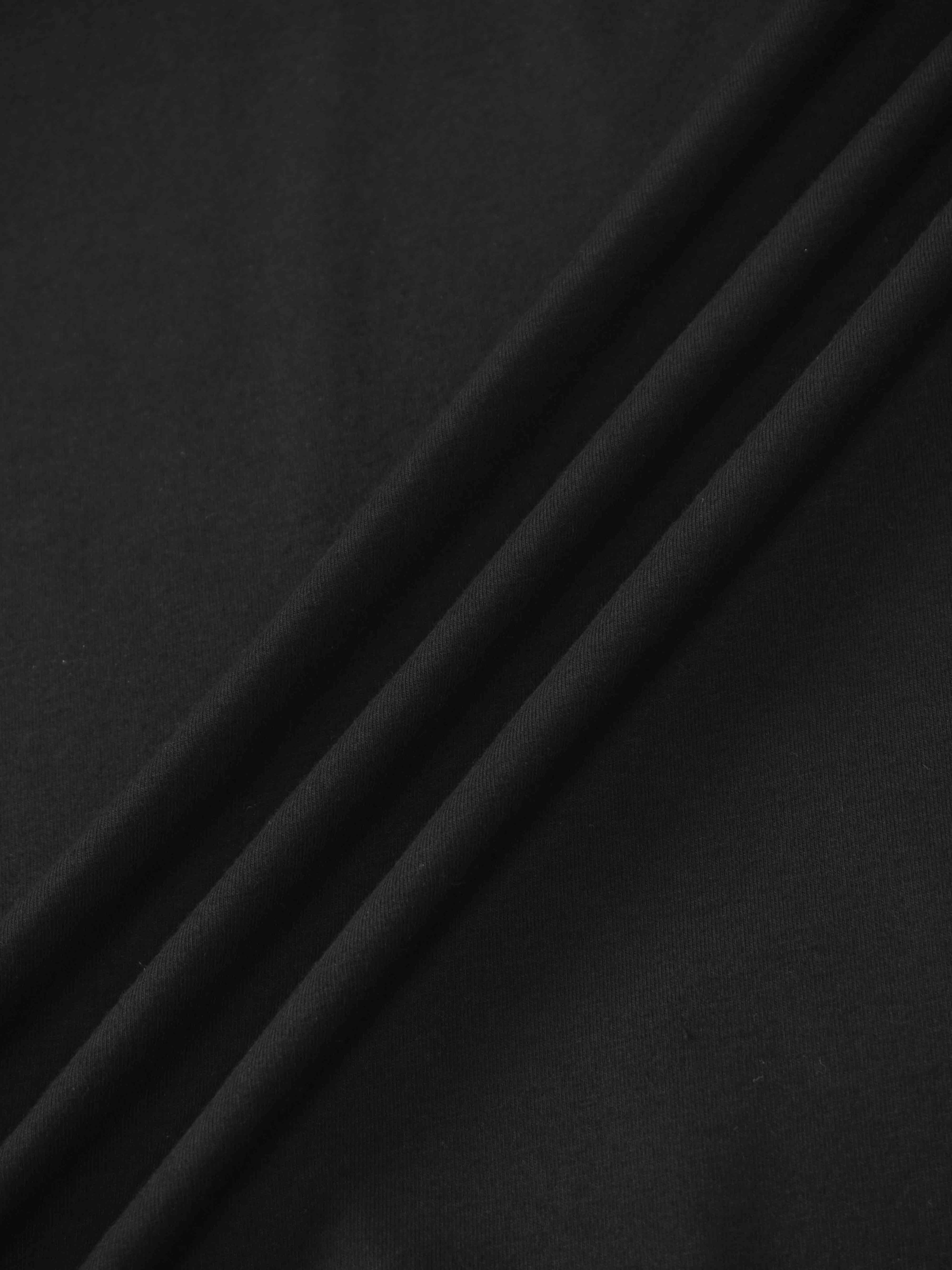 Wide Sleeve Tee-Black