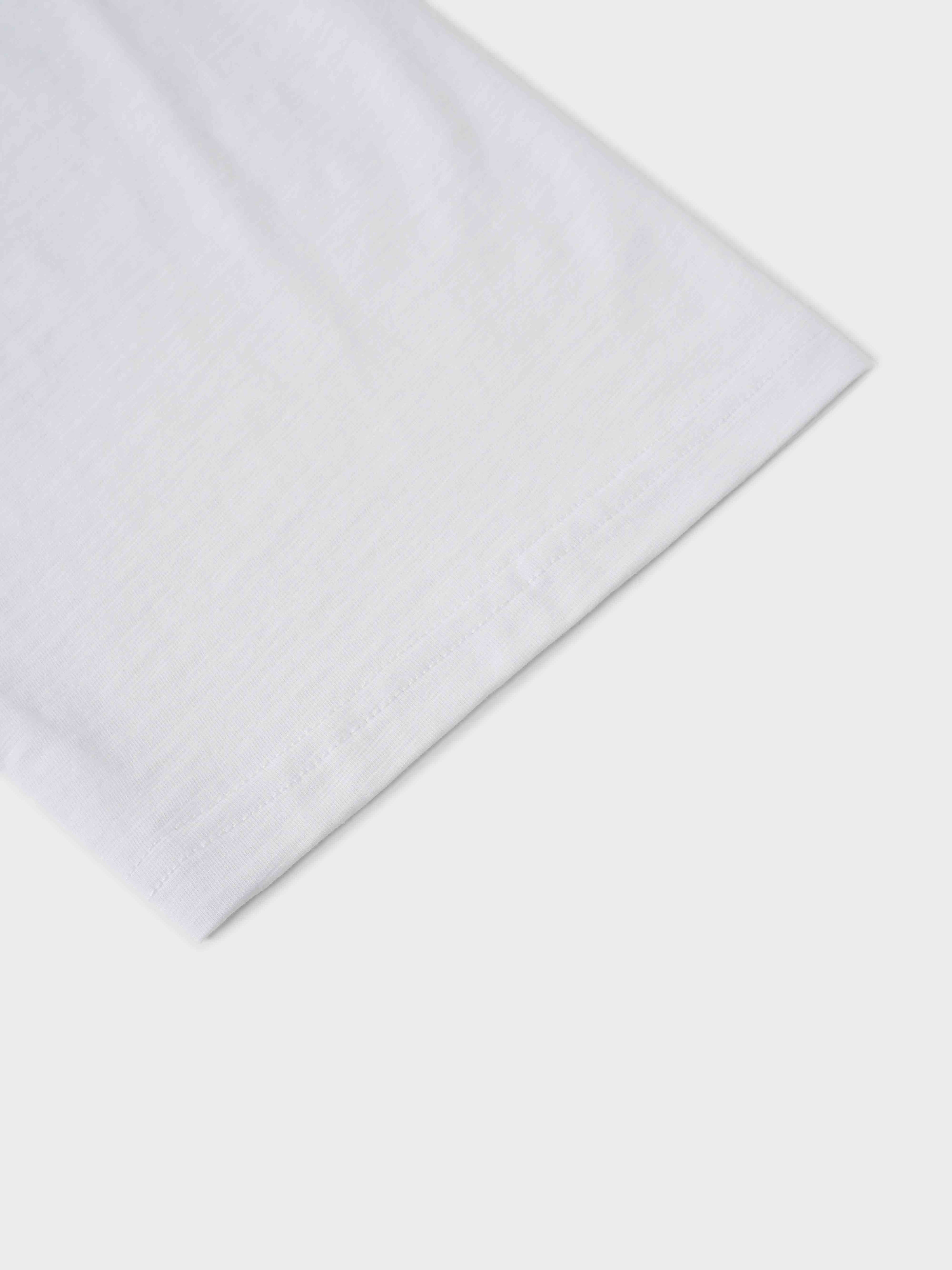 Floral Motif Oversized Tee-Blue