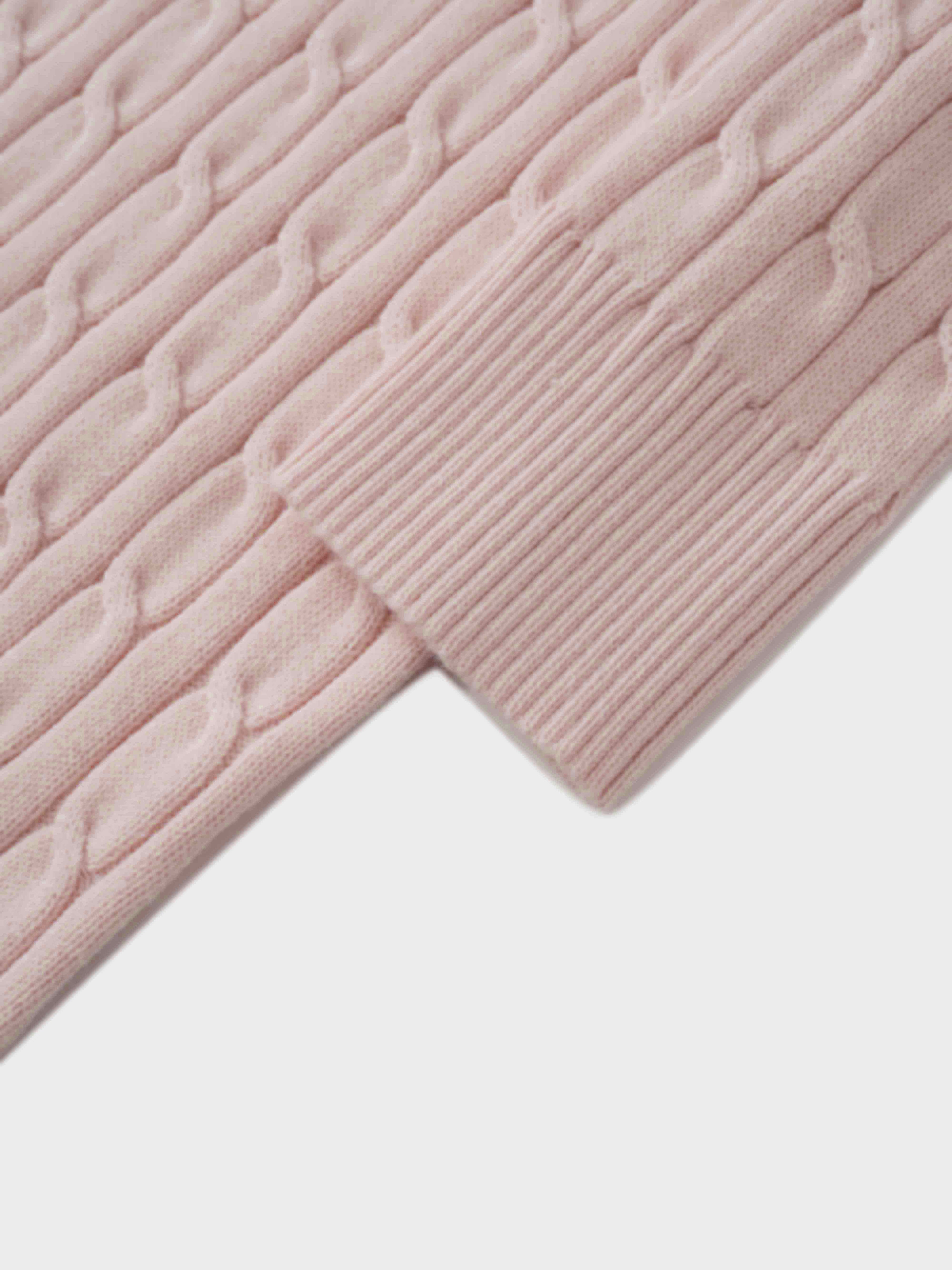 Crew Neck Cable Sweater-Bone