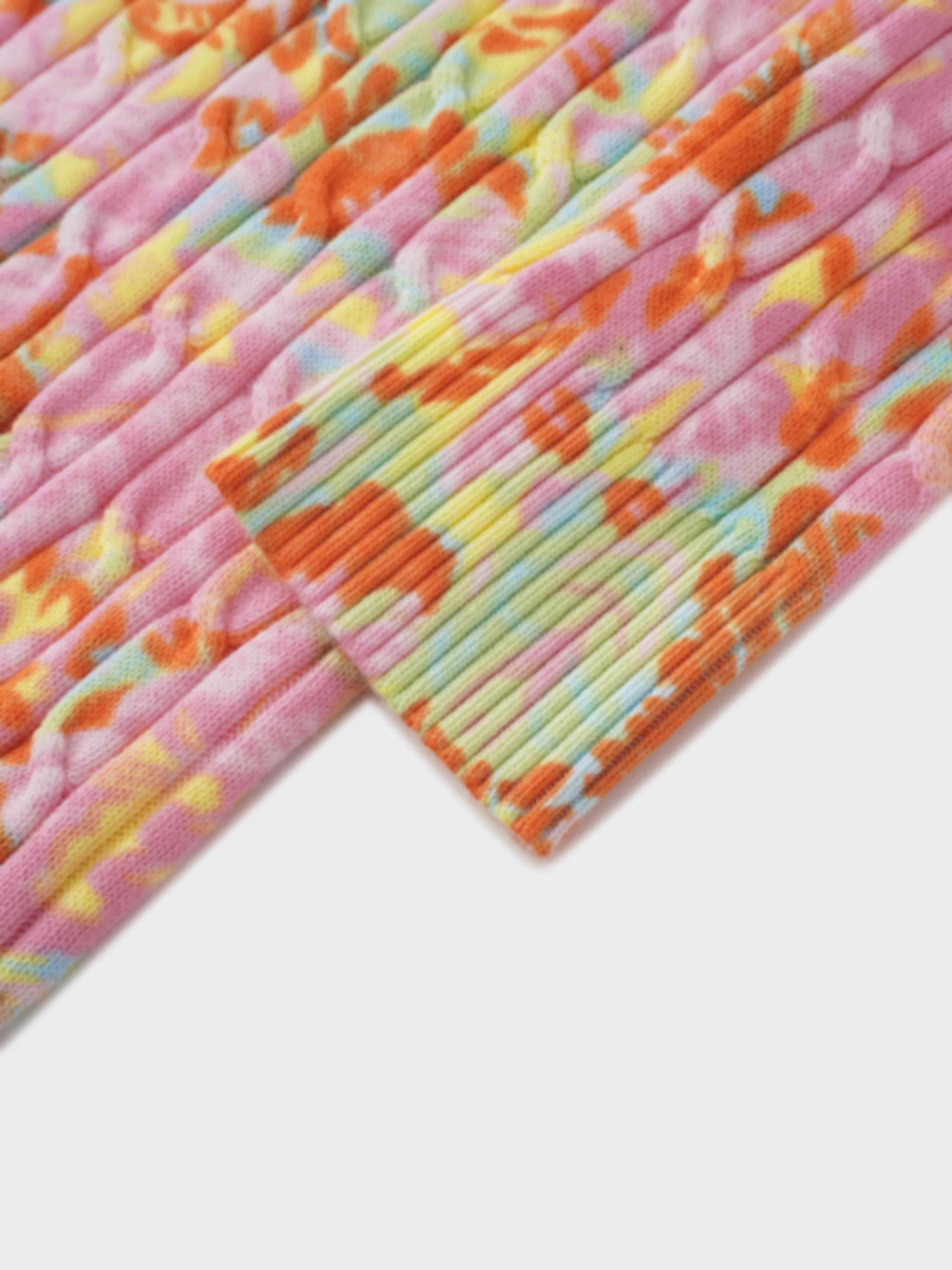 Printed Cable Sweater-Multi Color