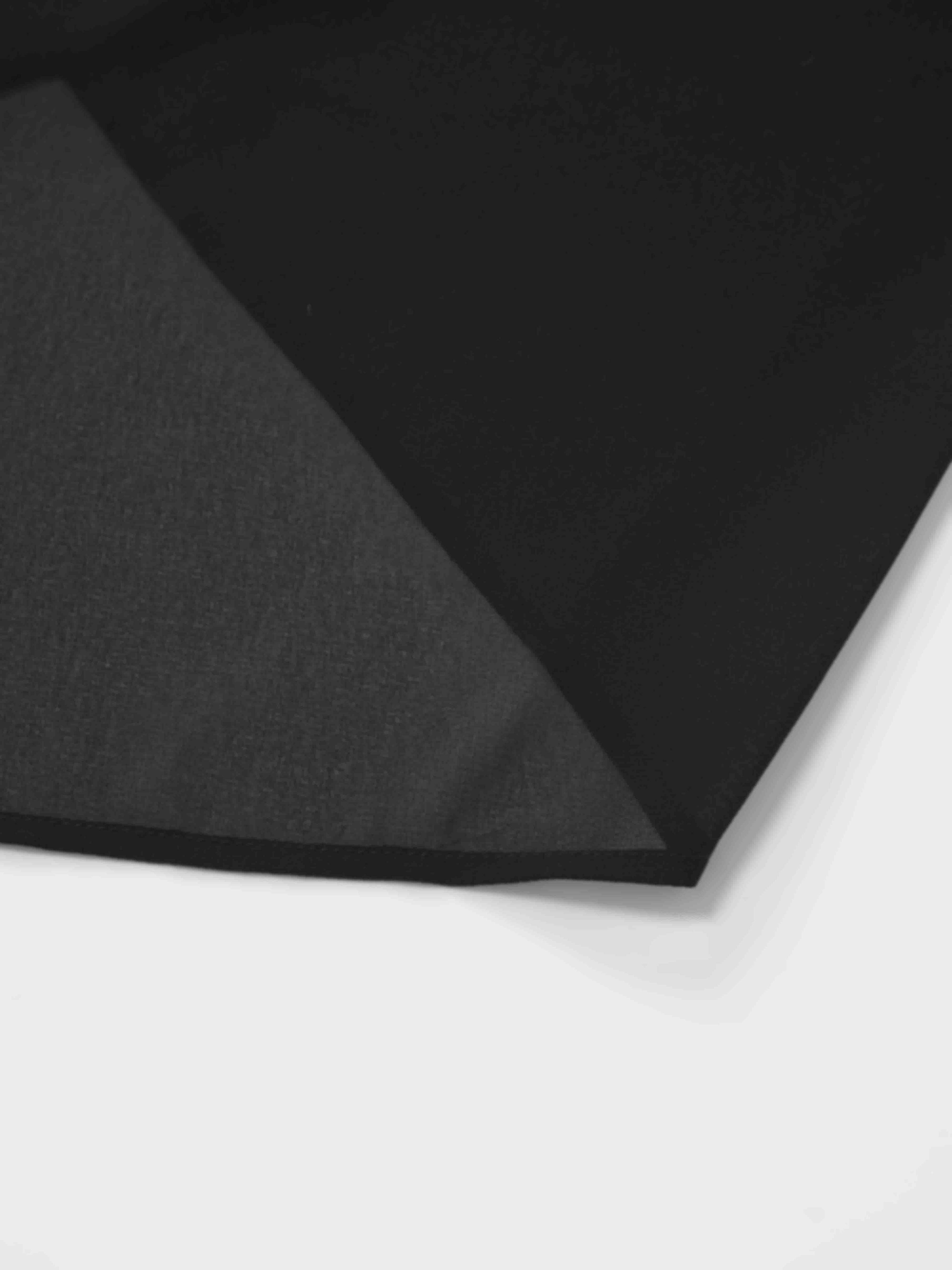 Chiffon Elongated Side Skirt-Black