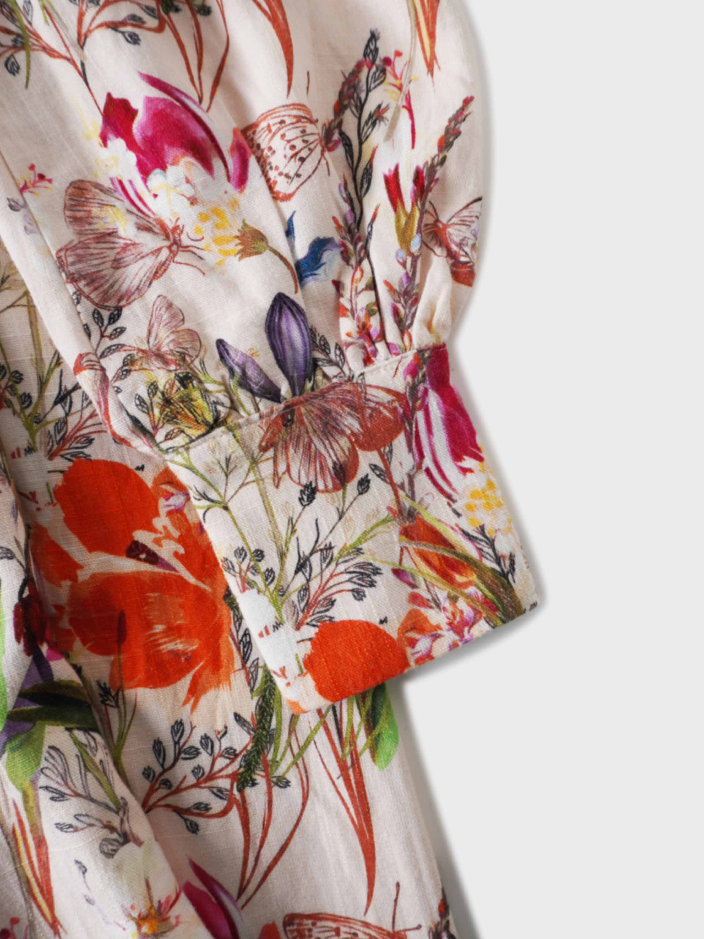 Wrap Shirtdress-Floral
