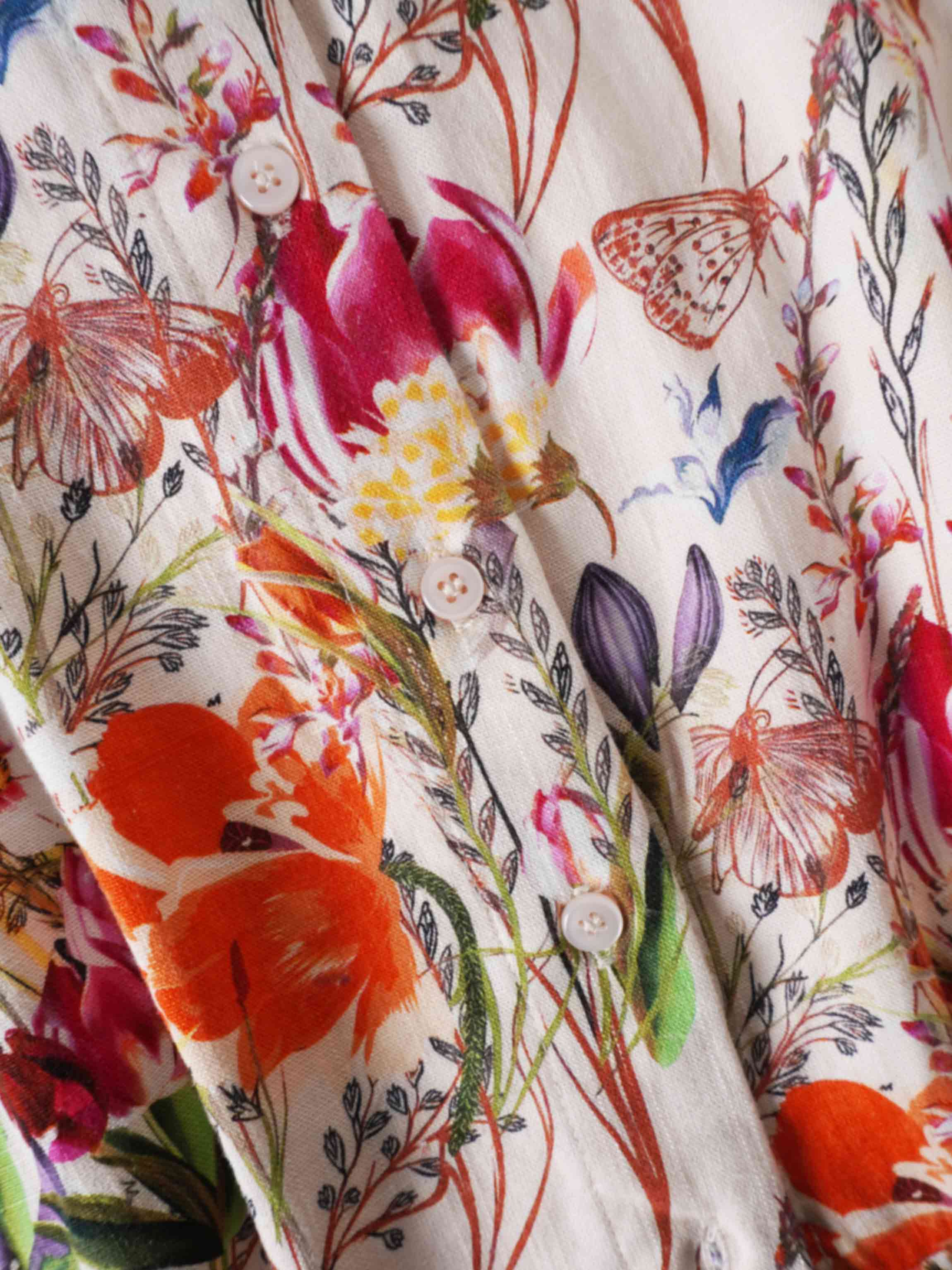 Wrap Shirtdress-Floral