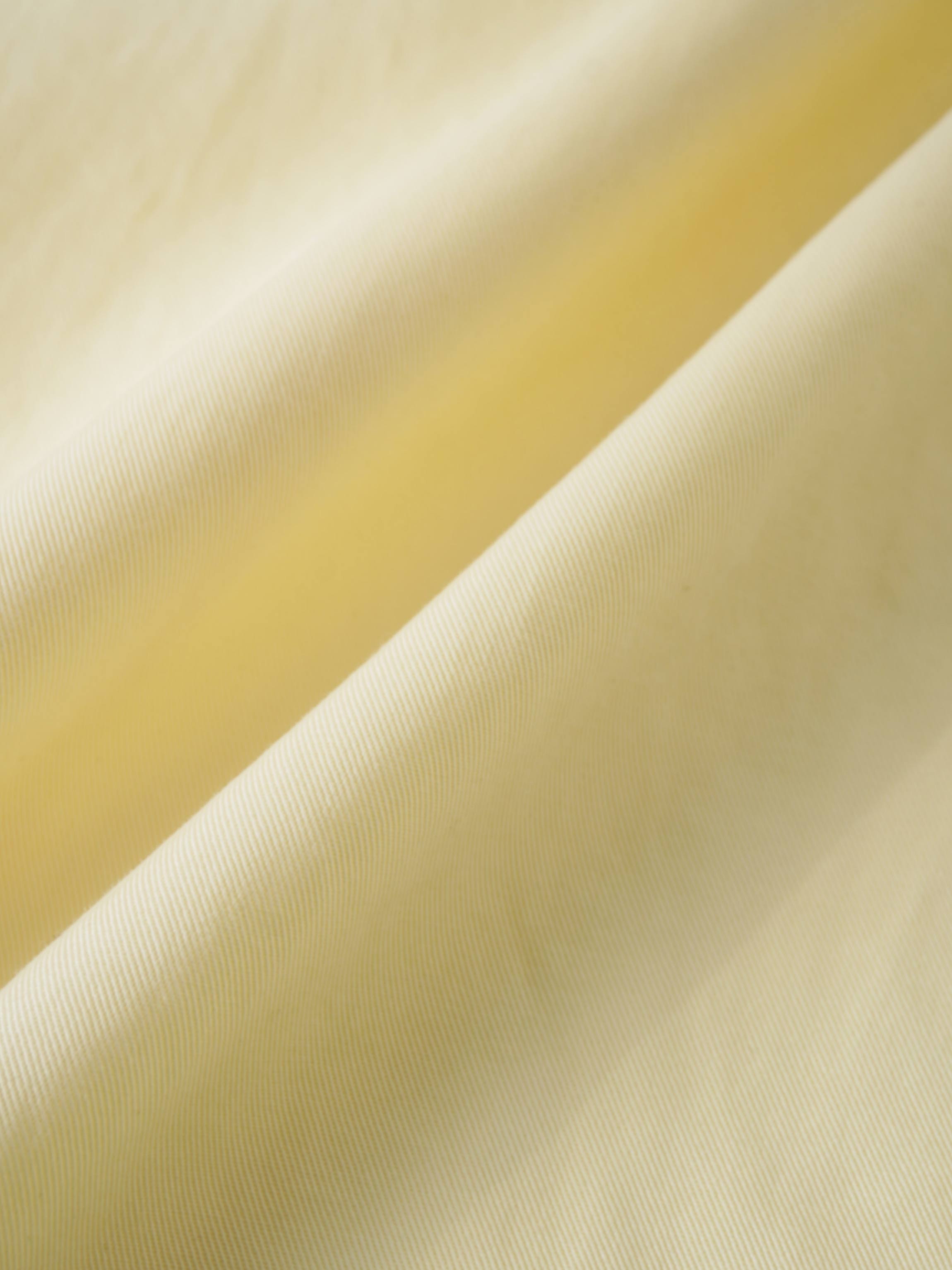 Tencel Yoke Button Down Skirt-Butter Yellow