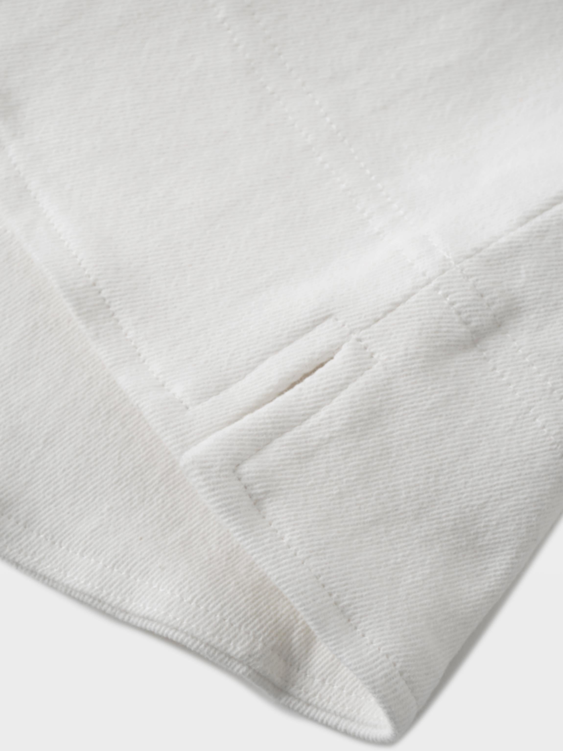 Straight Maxi Denim Skirt-White