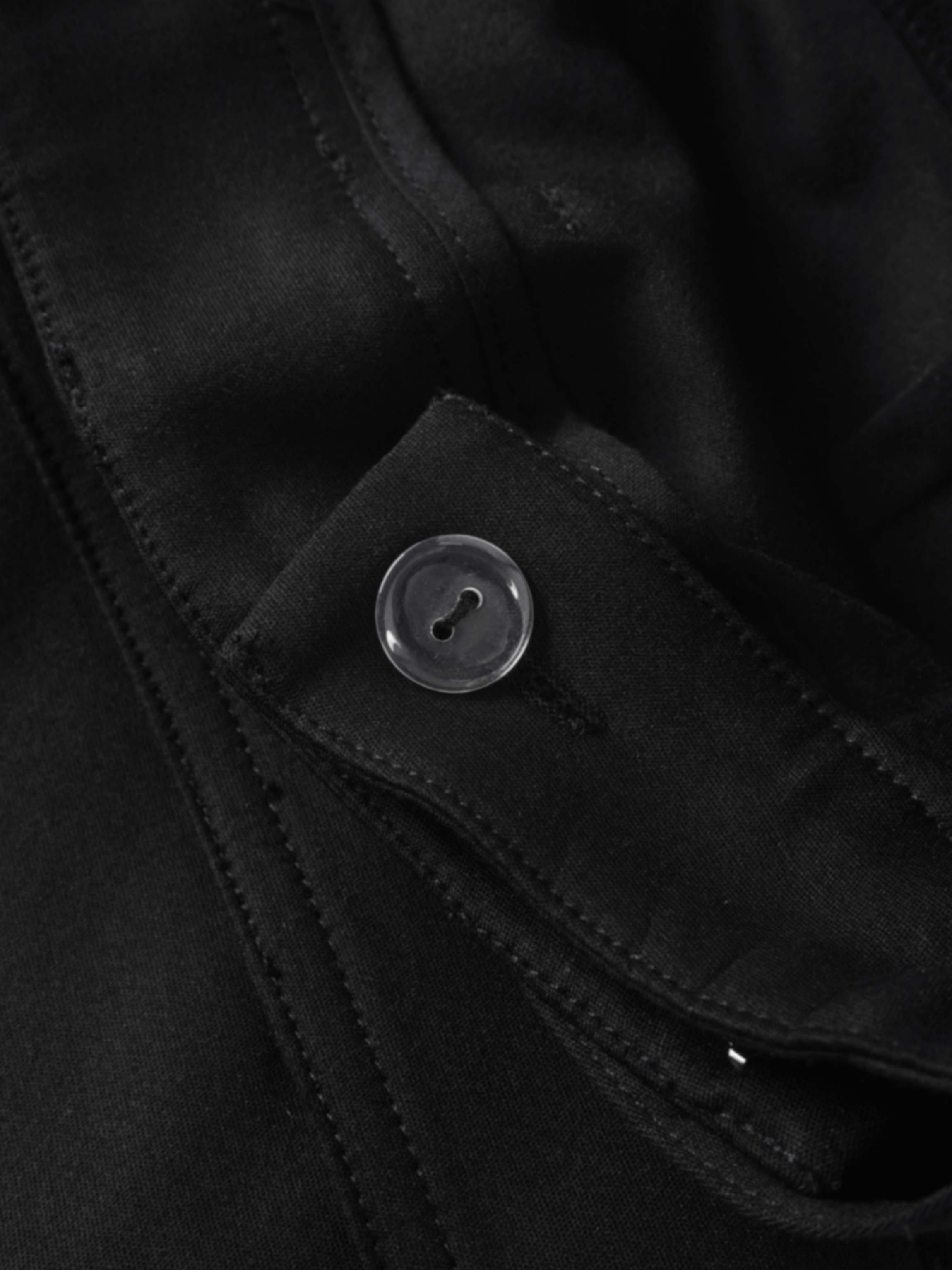 Belted Straight Cargo Pocket Skirt-Black