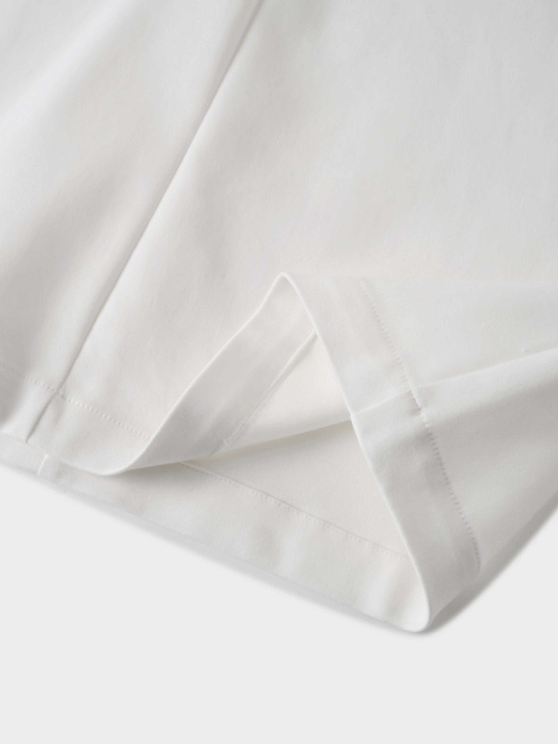 Belted Straight Cargo Pocket Skirt-White