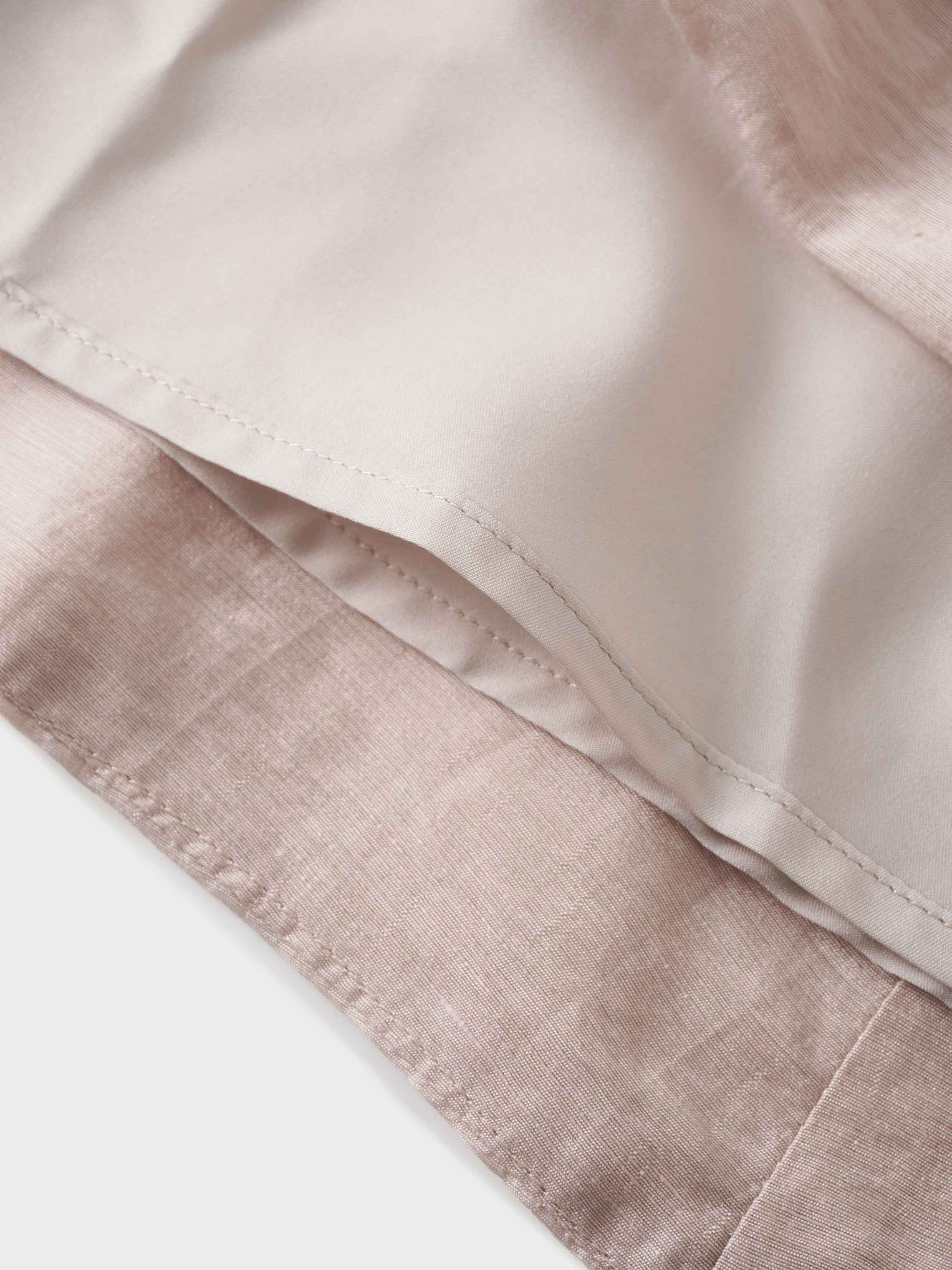 Pointed Yoke Dress Skirt-Ice Latte