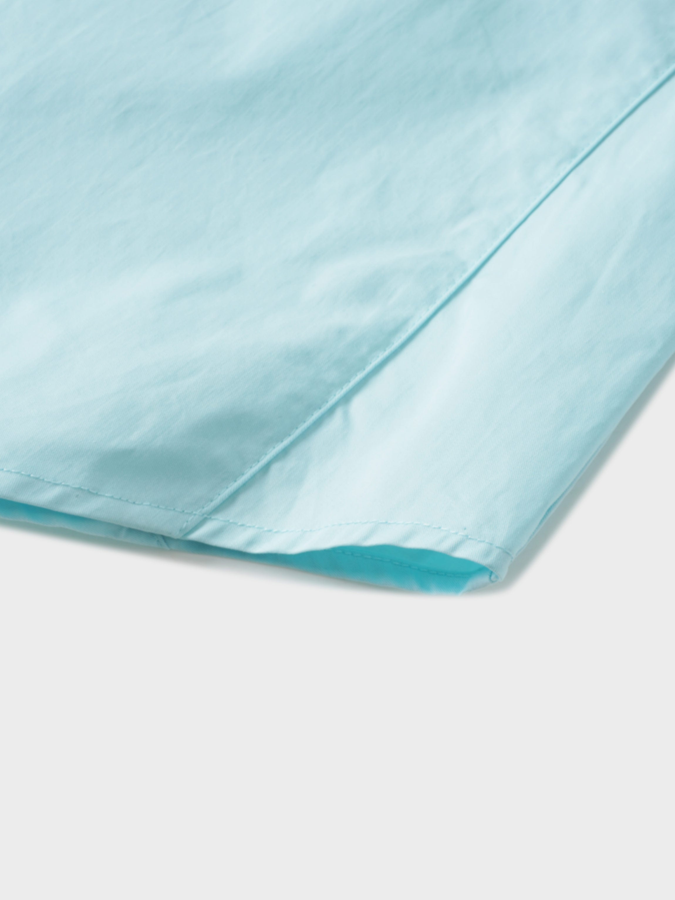 Embroidered Collar Button Down Blouse-Mint