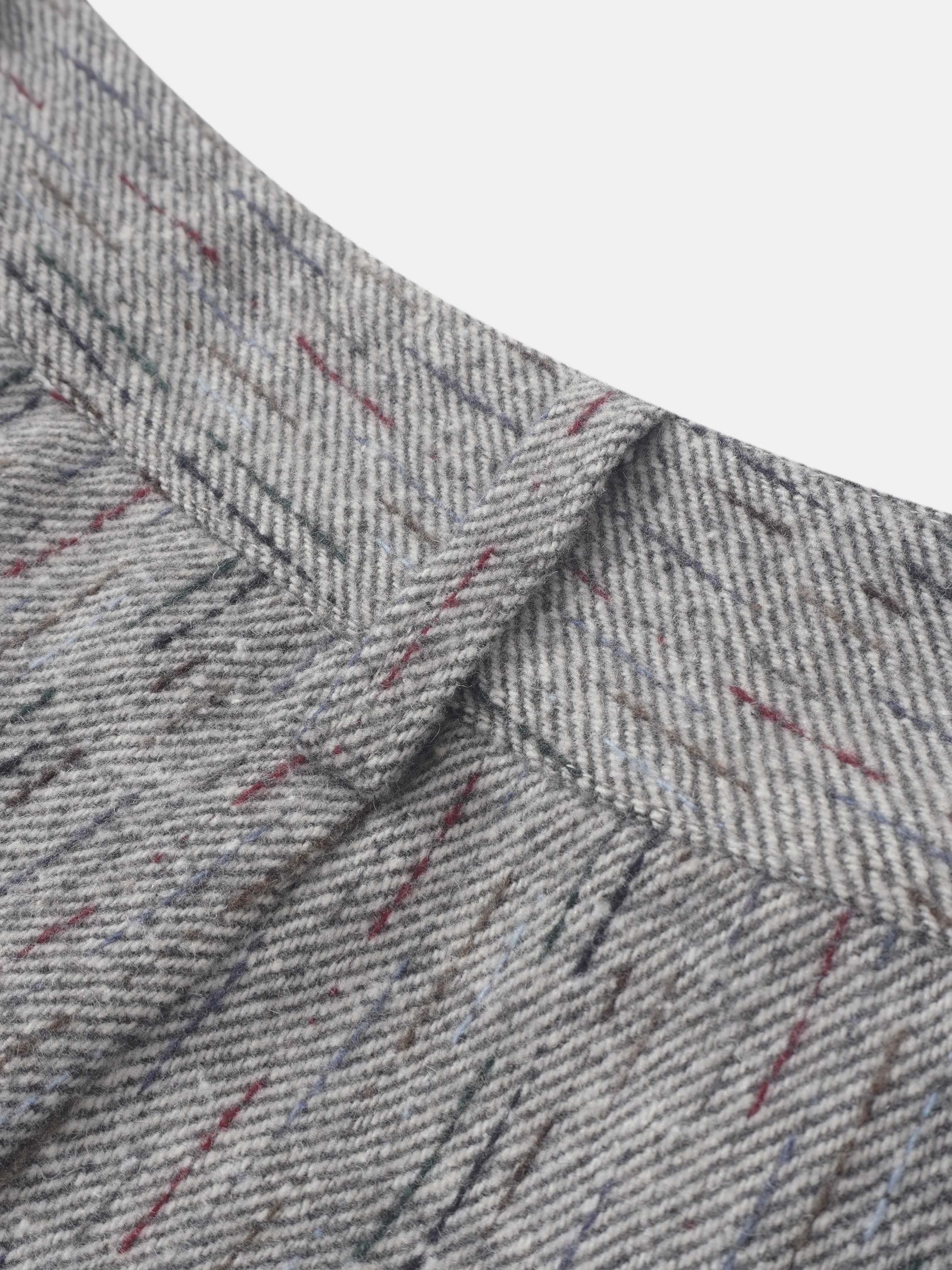 Straight Maxi Skirt - Grey/Colored Lines