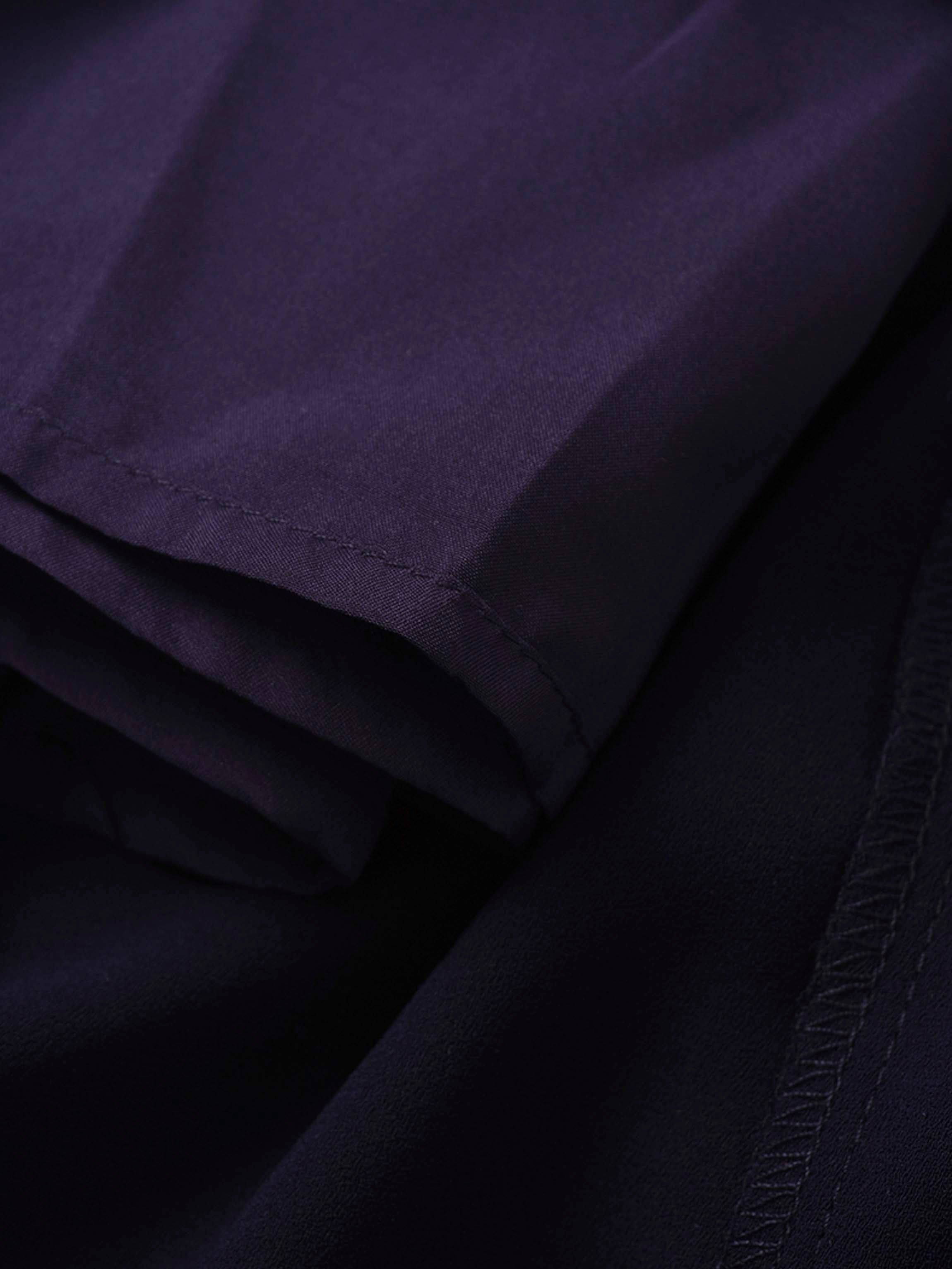 Tulip Sleeve Tie Back Dress-Navy