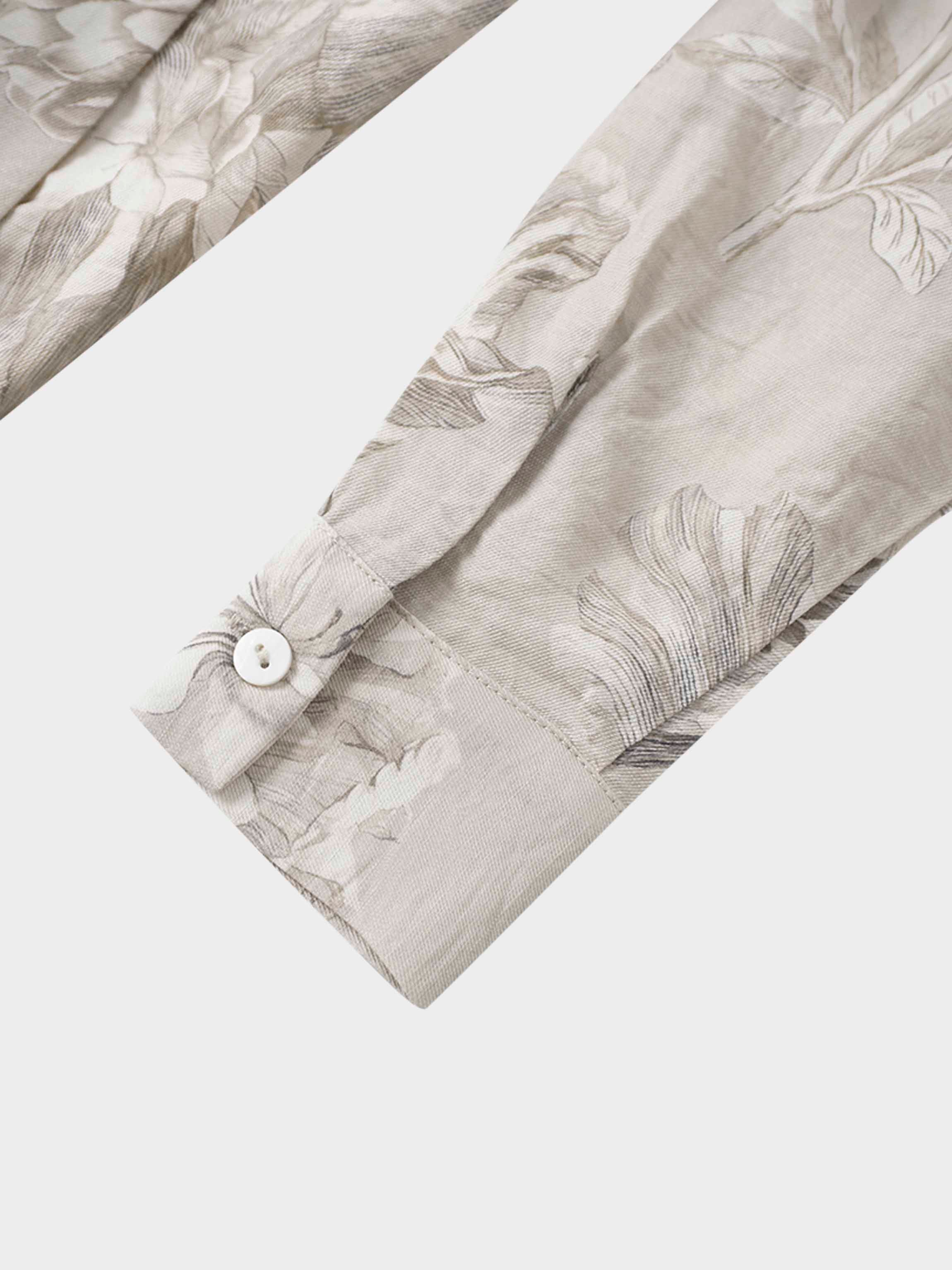 Belted Pleated Bottom Shirtdress-Pastel Mix