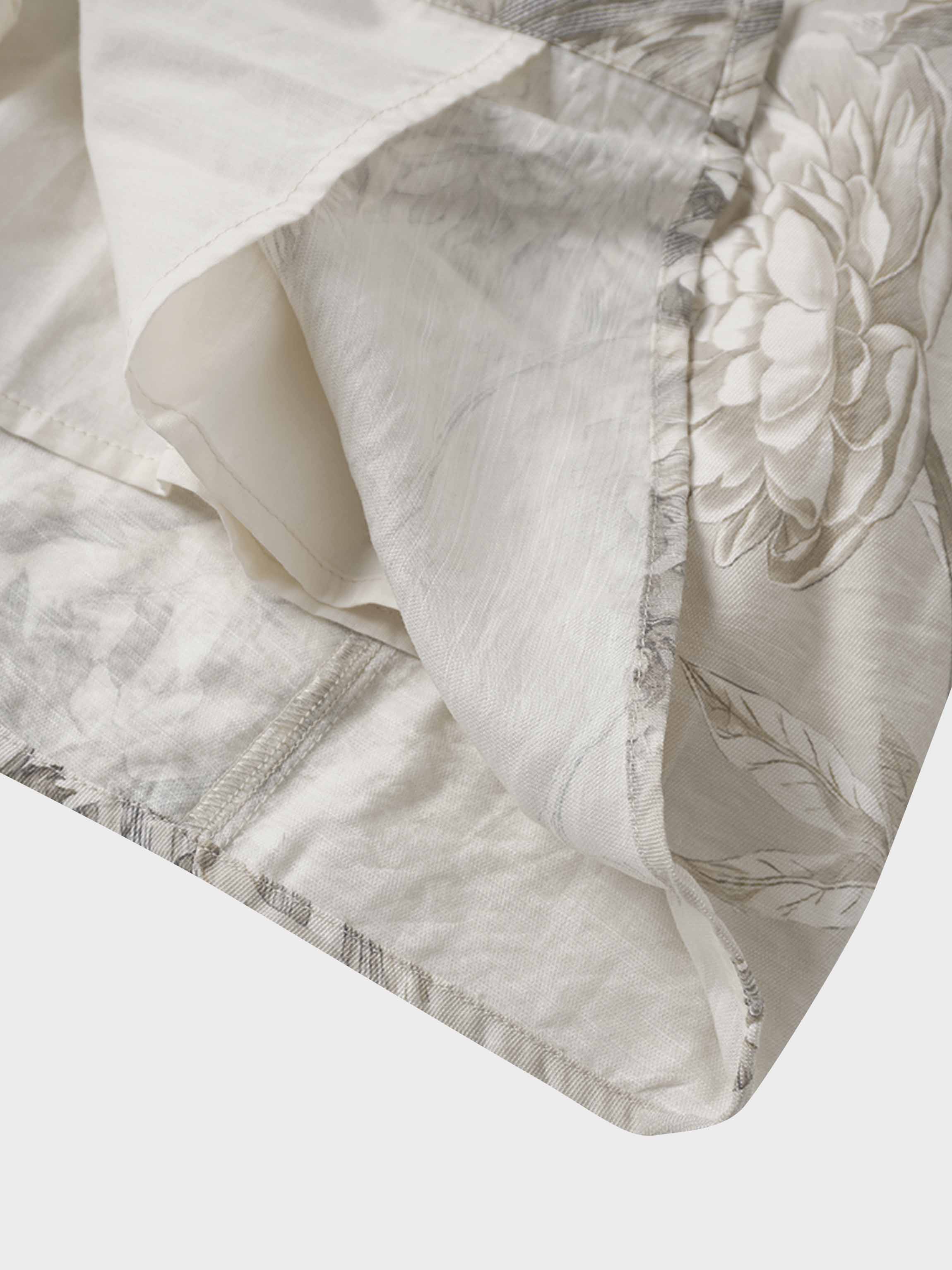 Belted Pleated Bottom Shirtdress-Pastel Mix