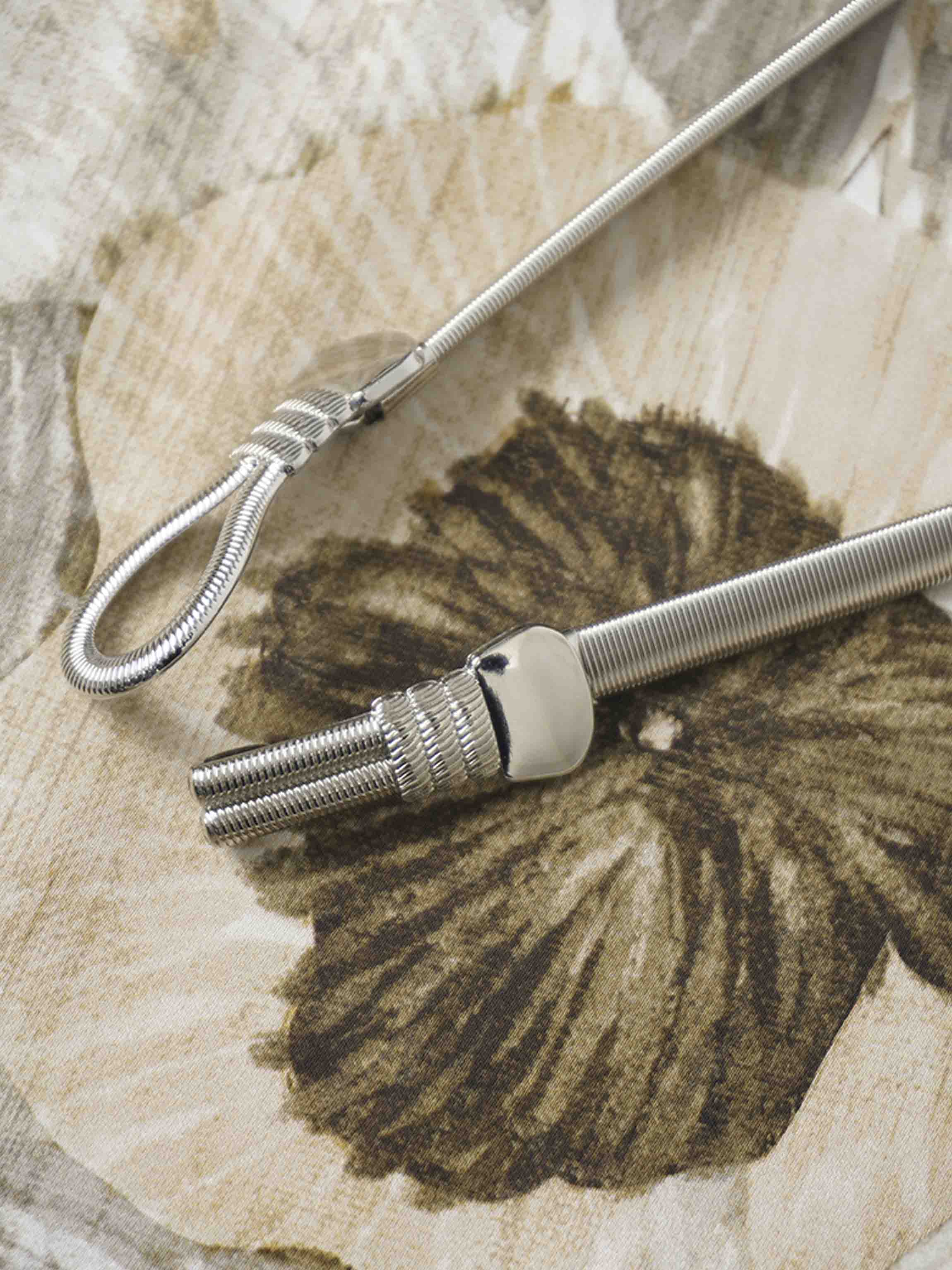 Belted Full Sleeve Dress-Floral