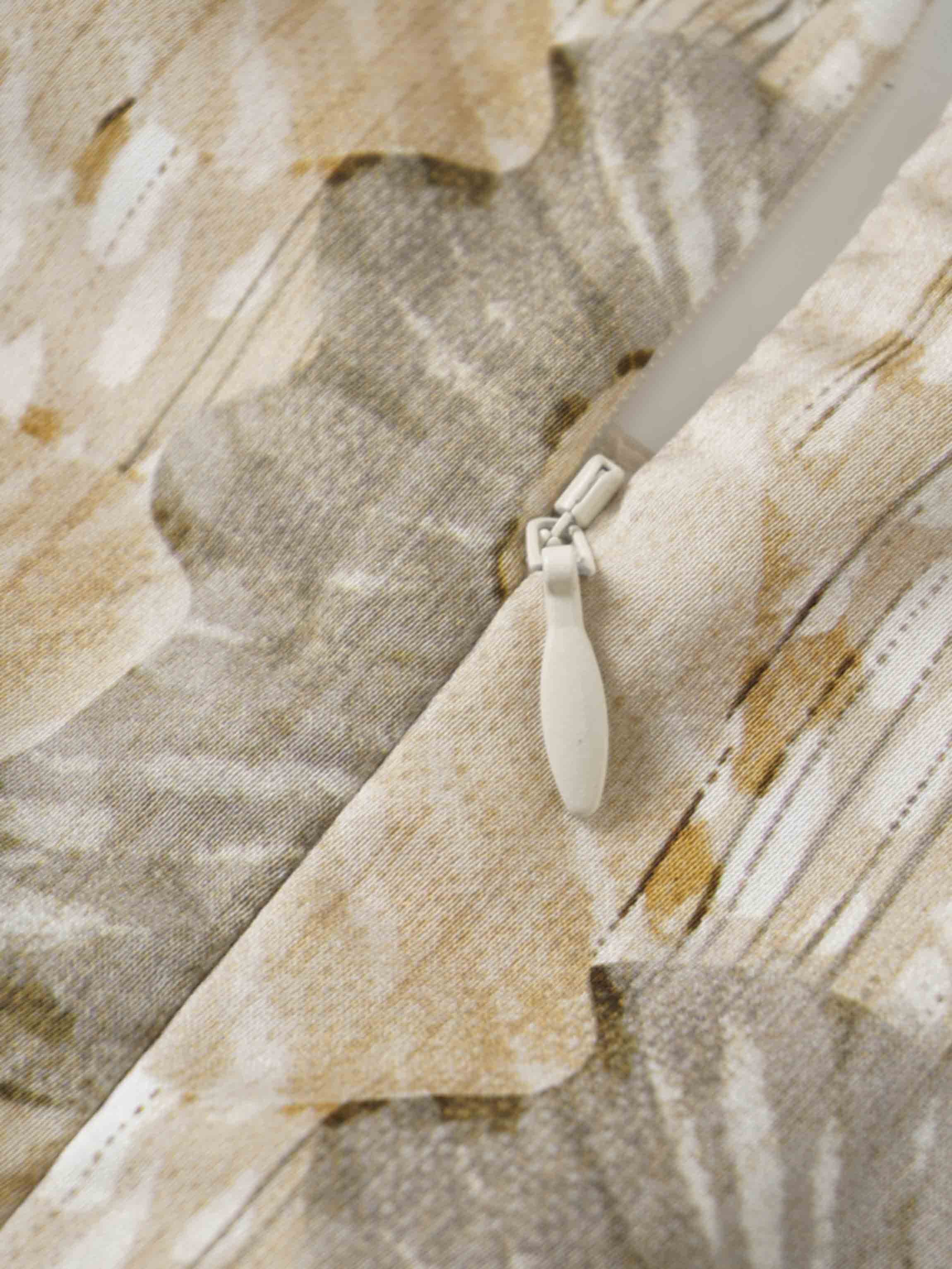 Belted Full Sleeve Dress-Floral