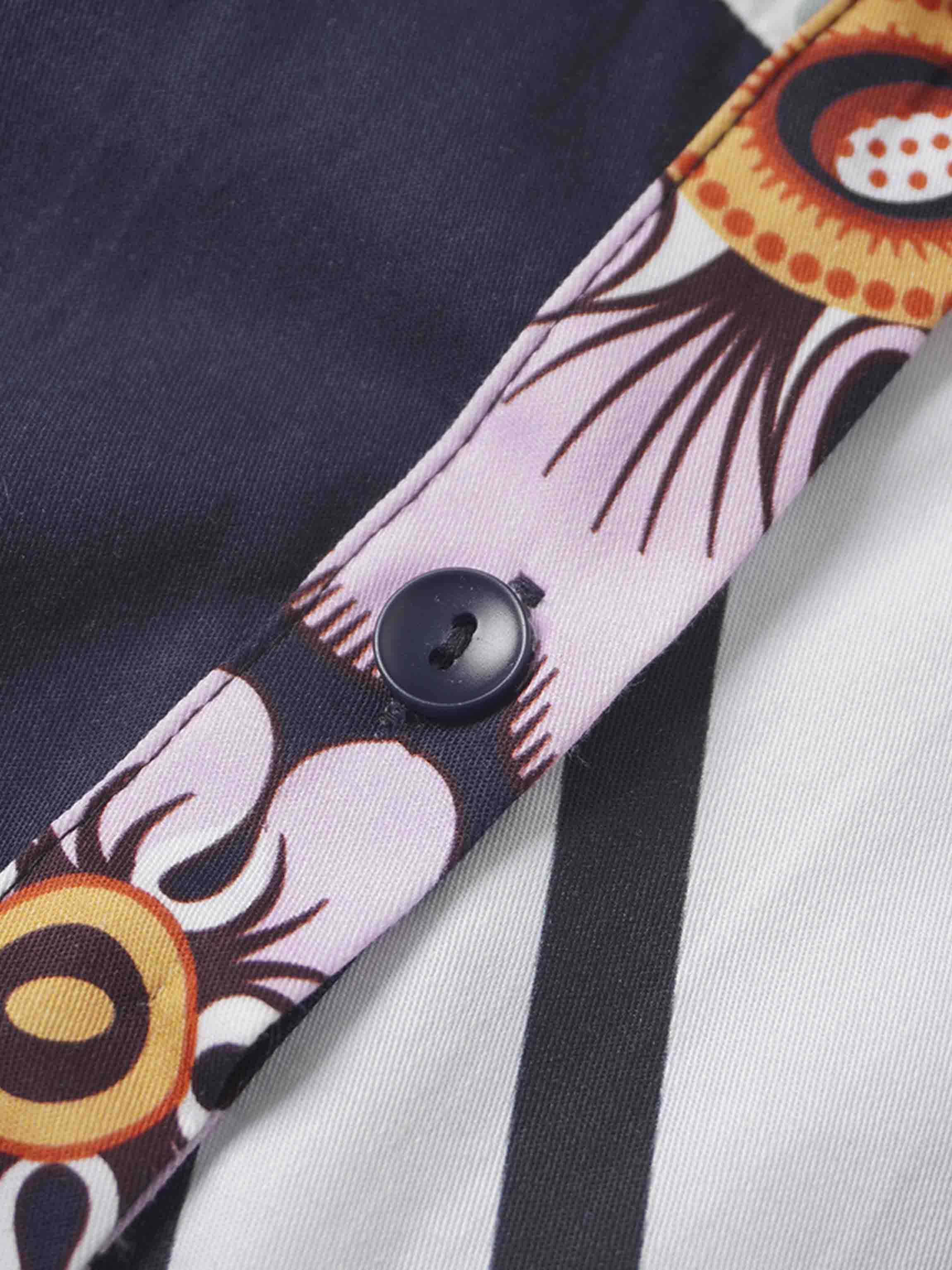 Mix Print Cotton Blouse-Mixed Print